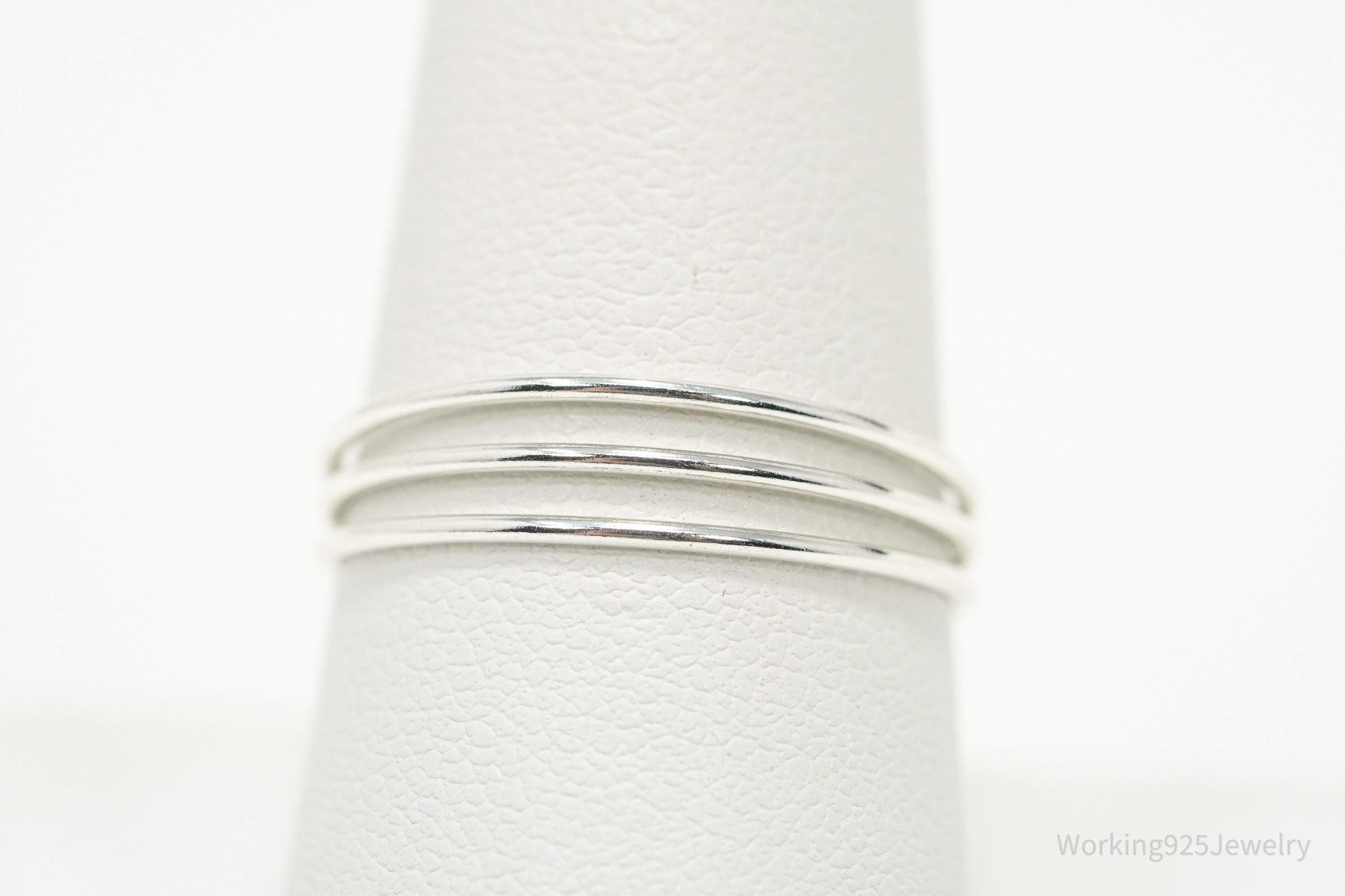 Vintage Silver Band Ring - Size 9