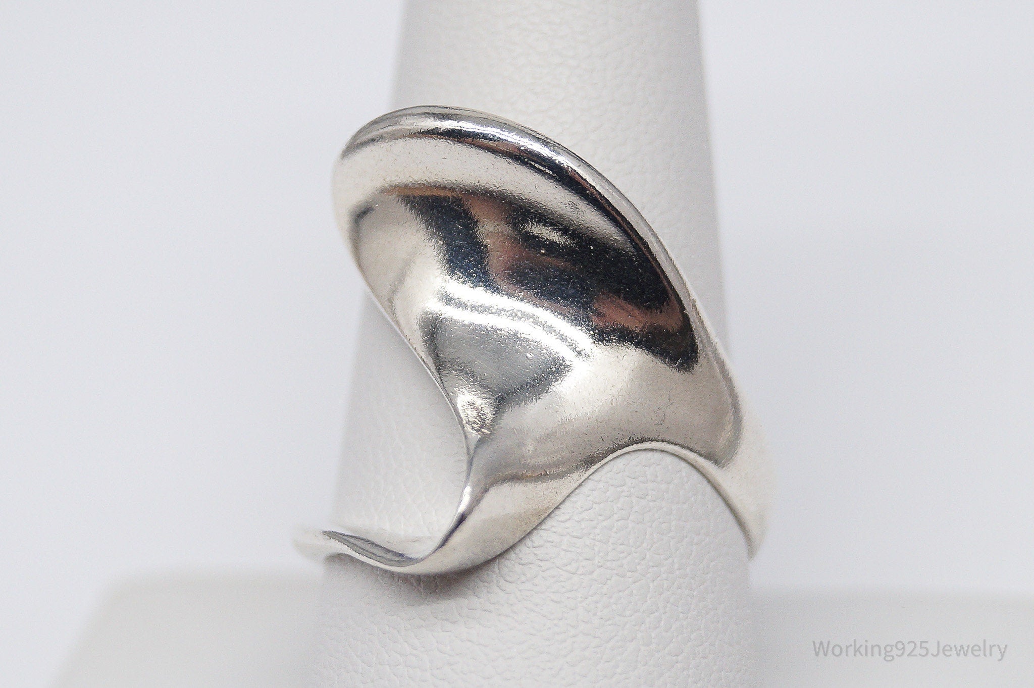 Vintage Boma Modernist Style Sterling Silver Ring - Size 10