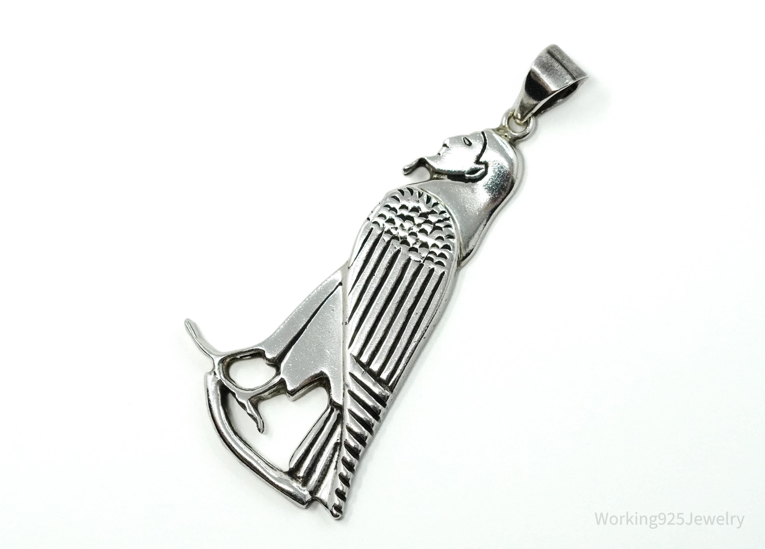 Vintage Ba Bird Egyptian Sterling Silver Pendant