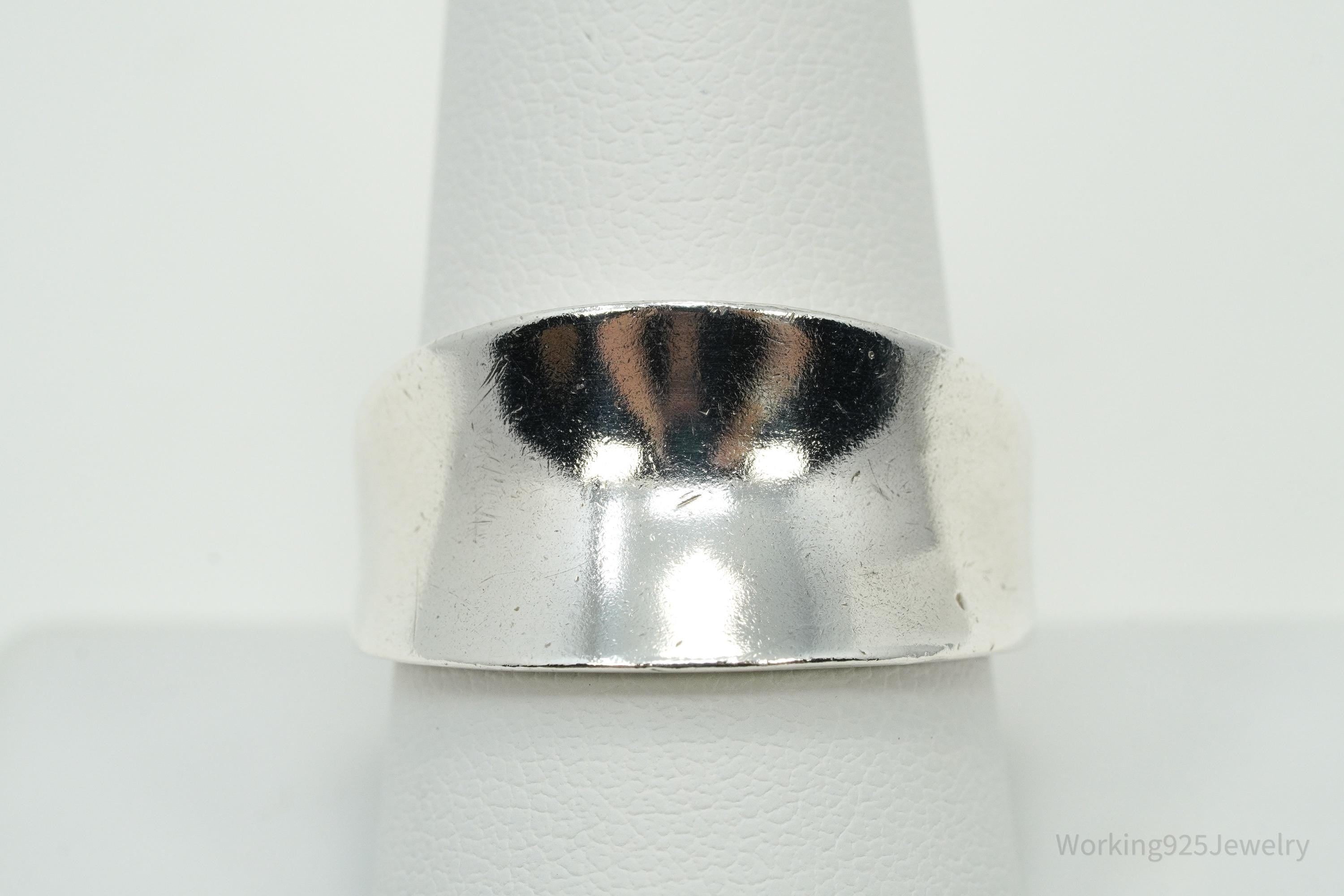 Vintage ALX Sterling Silver Band Ring - Size 10