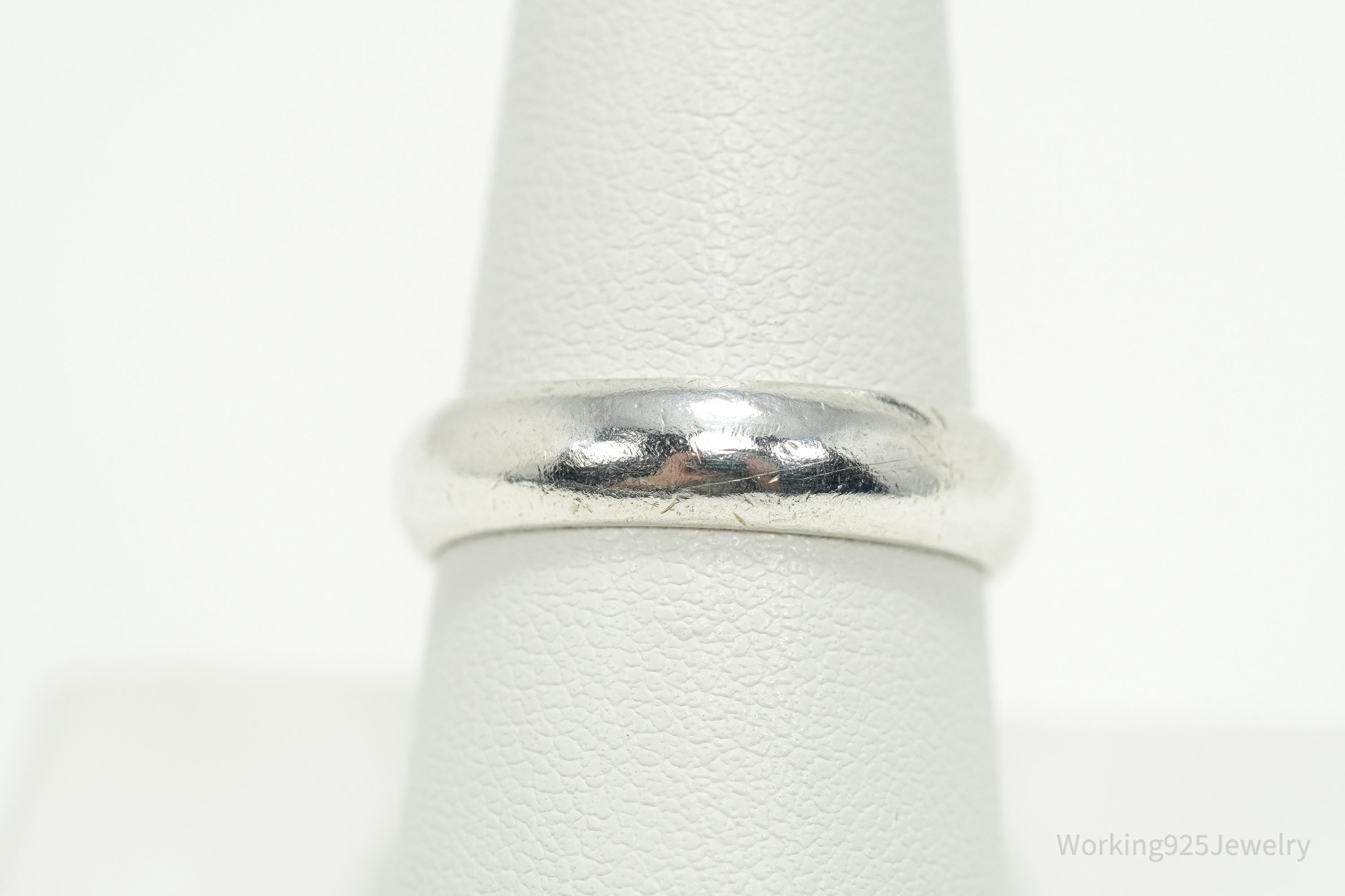 Vintage Sterling Silver Band Ring - Size 8.75