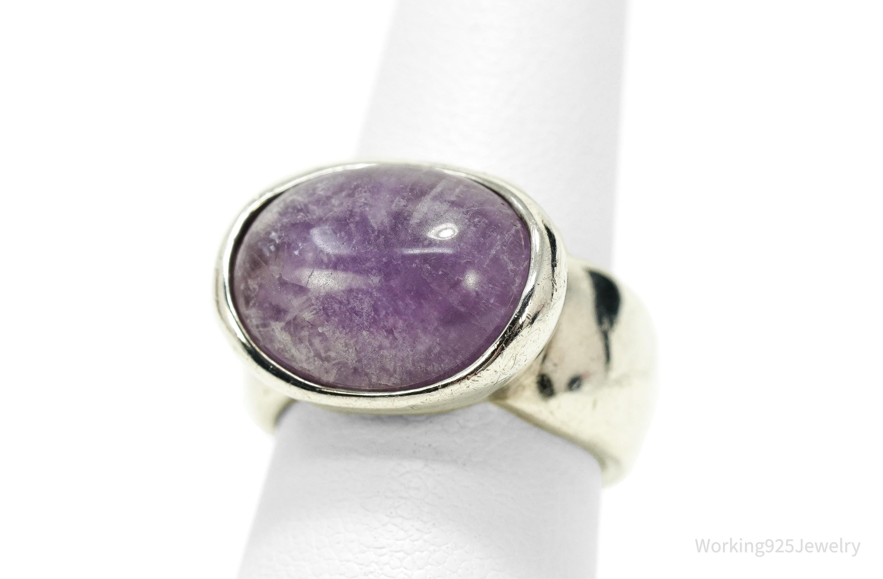 Vintage Joseph Esposito Espo Amethyst Sterling Silver Ring Size 6