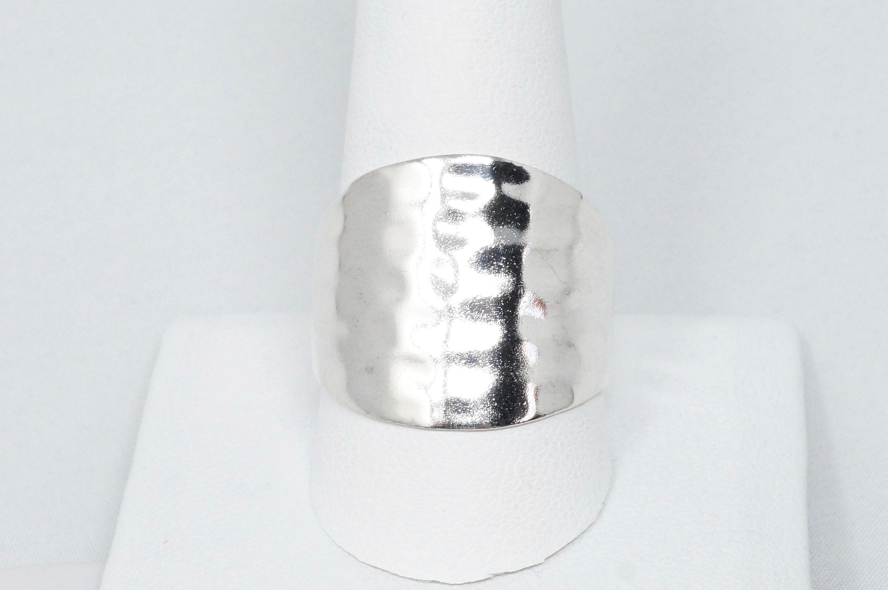 Vintage SETA Modernist Hammered Ring | Working 925 Jewelry