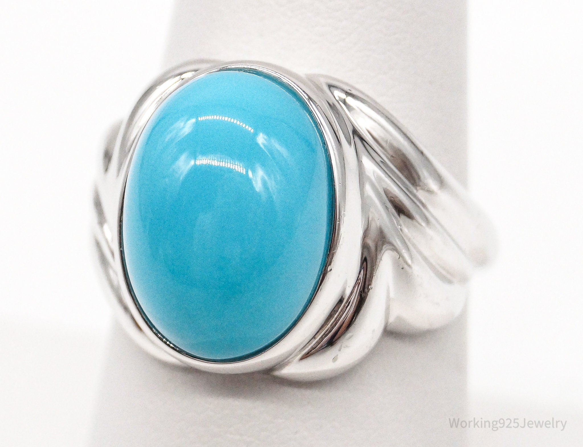 JS Turquoise Sterling Silver - Size 7 Ring | Working 925 Jewelry