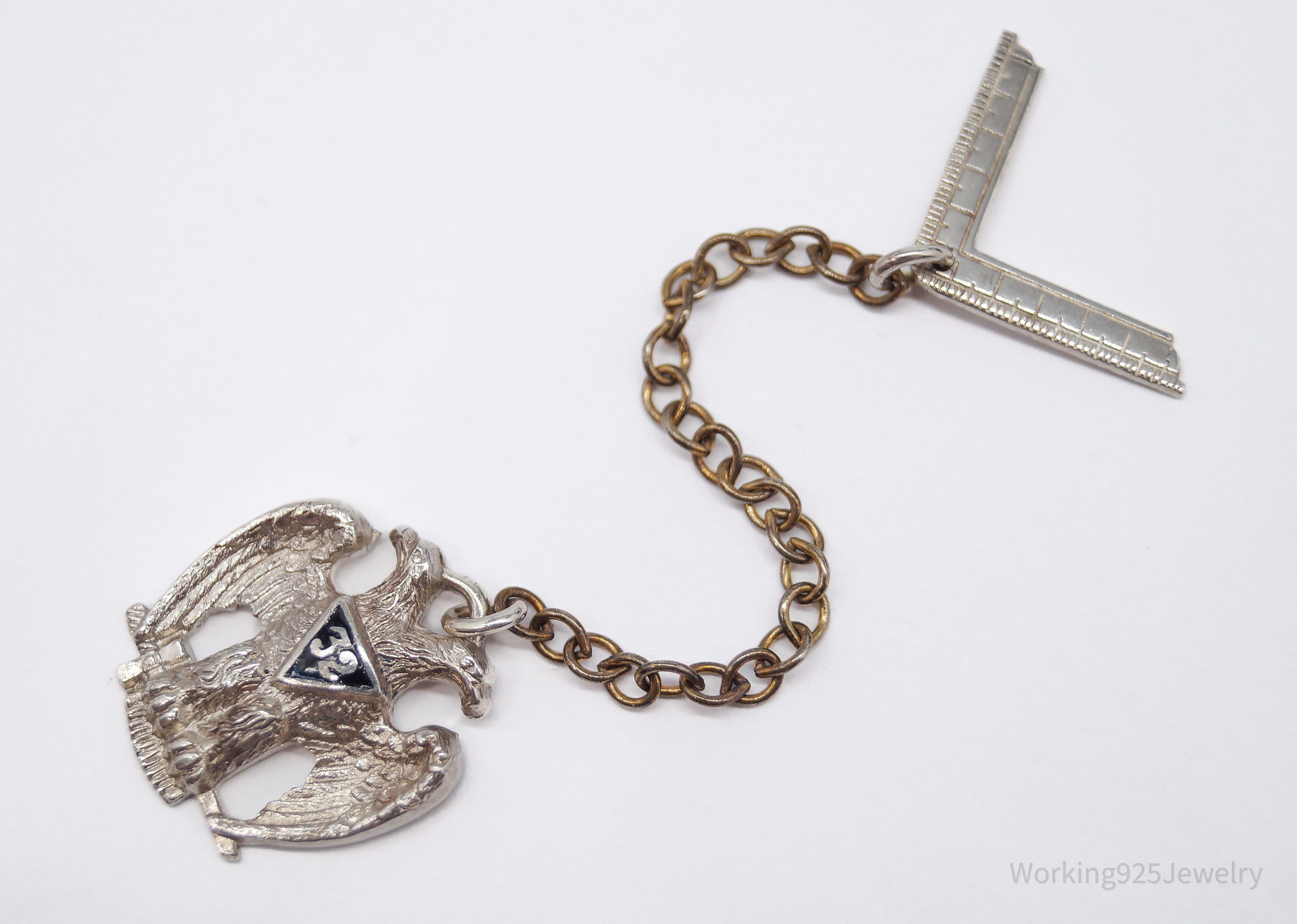 ATQ VTG Scottish Rite 32nd Degree Seattle Masons Sterling Silver Tie Tac