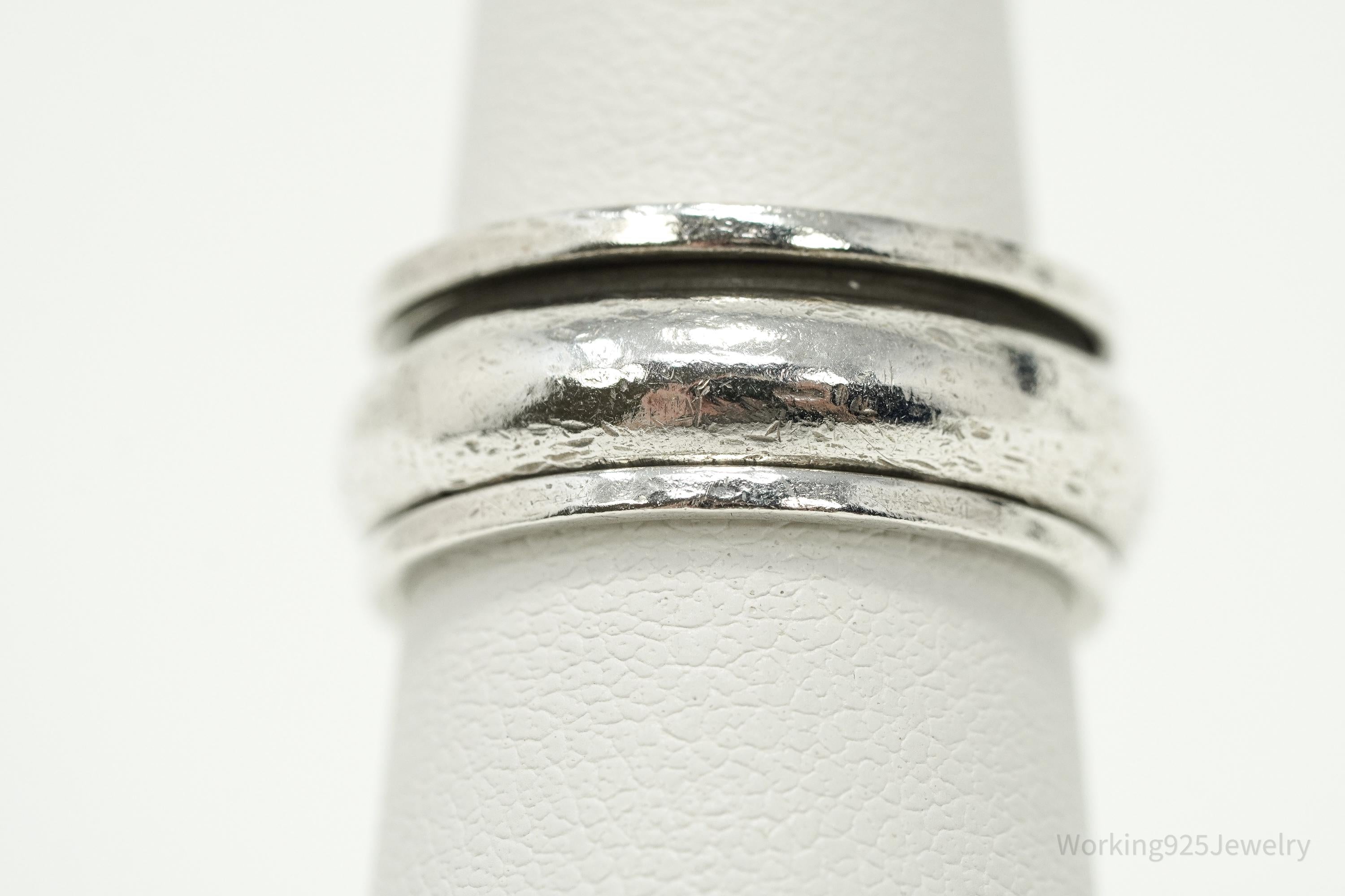 Vintage Sterling Silver Spinner Band Ring Size 6.5