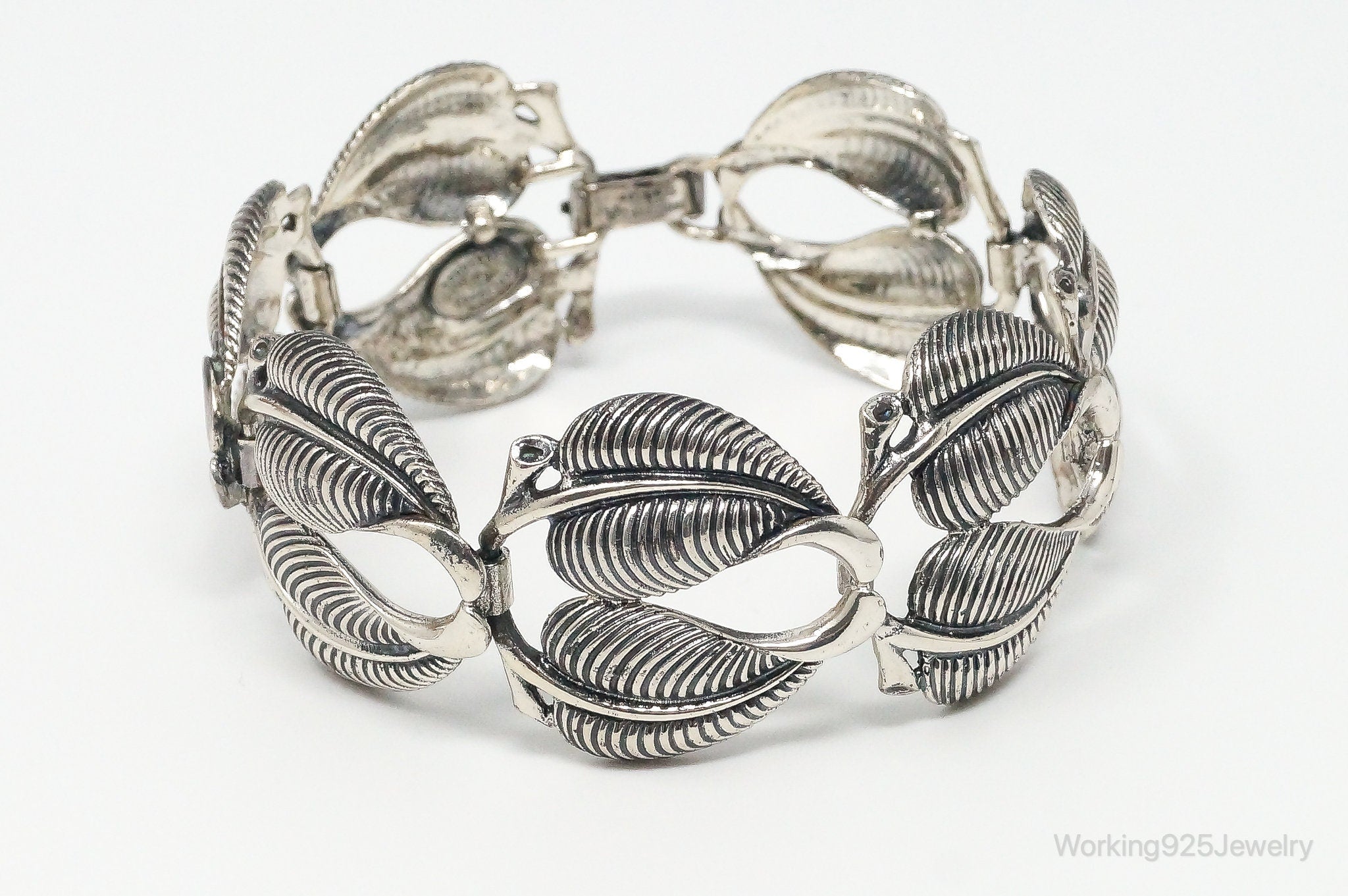 Vintage Danecraft Sterling Silver Panel Bracelet | Working 925 Jewelry