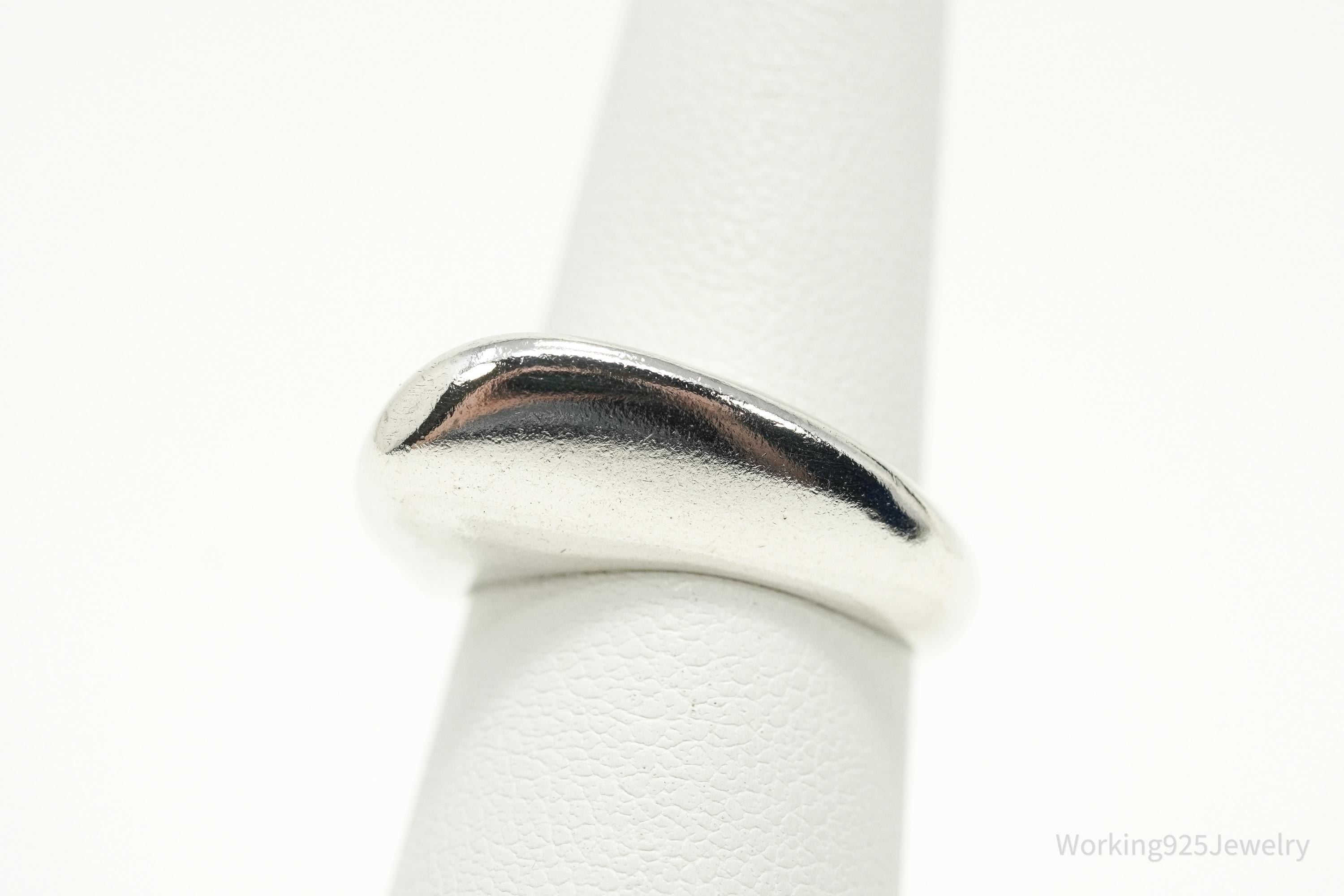 Birks Modernist Style Sterling Silver Ring - Size 5.75