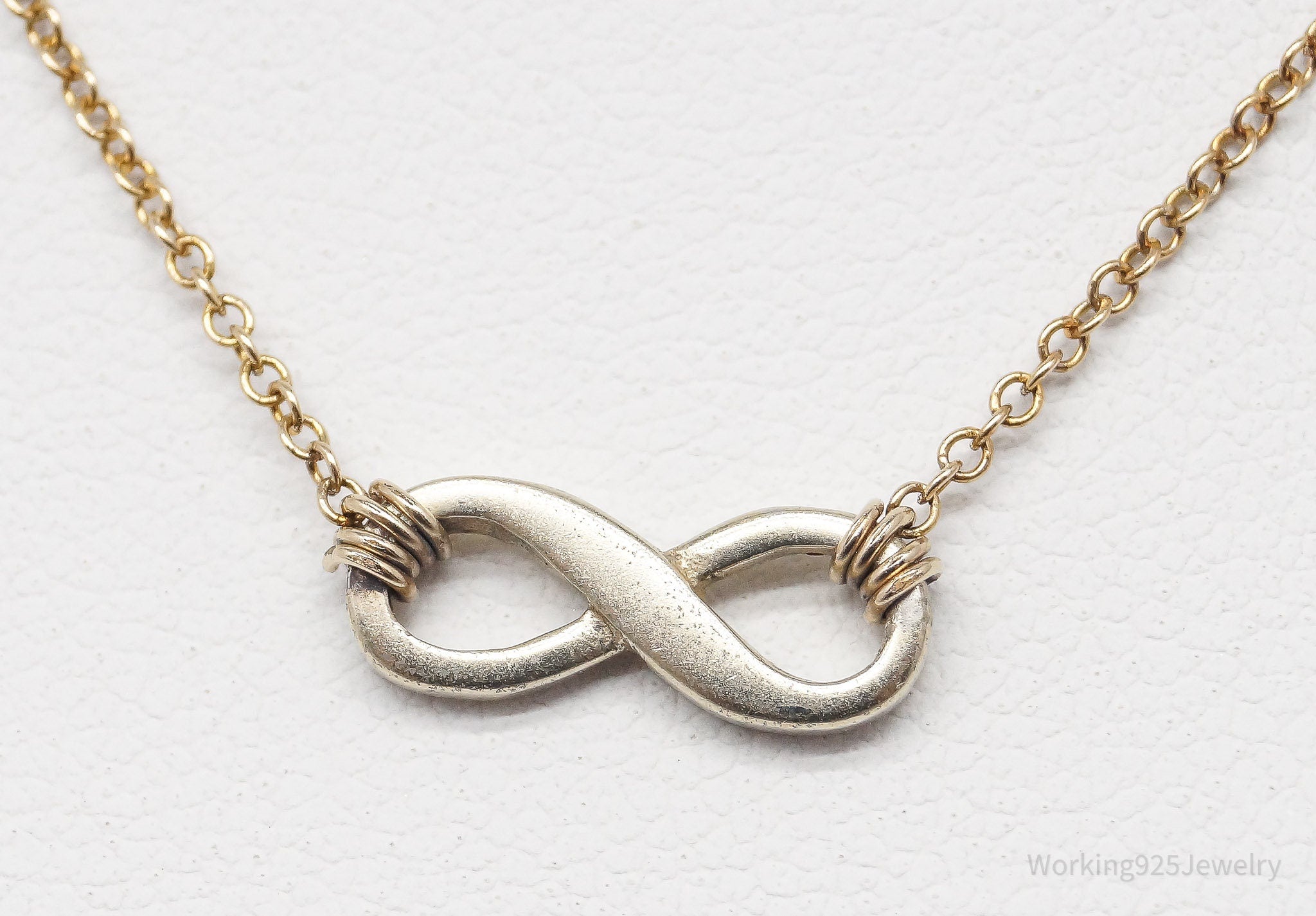 Dogeared 14K Yellow Gold Filled Infinity Symbol Sterling Silver Necklace - 18"