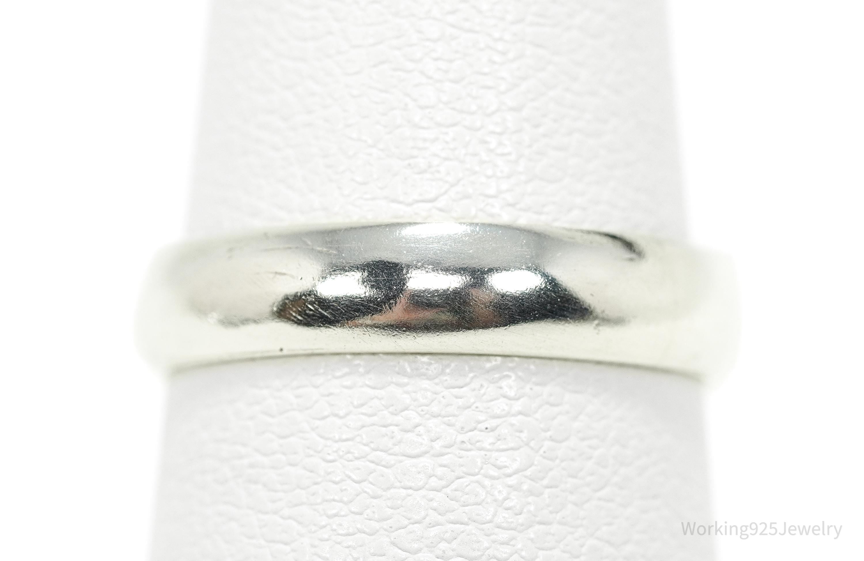 Vintage Silver Band Ring - Size 6.25