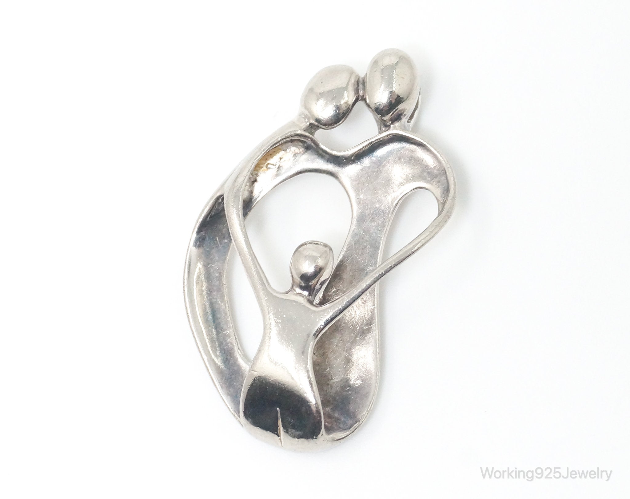 Vintage Native American Carolyn Pollack Relios Family Sterling Silver Pendant