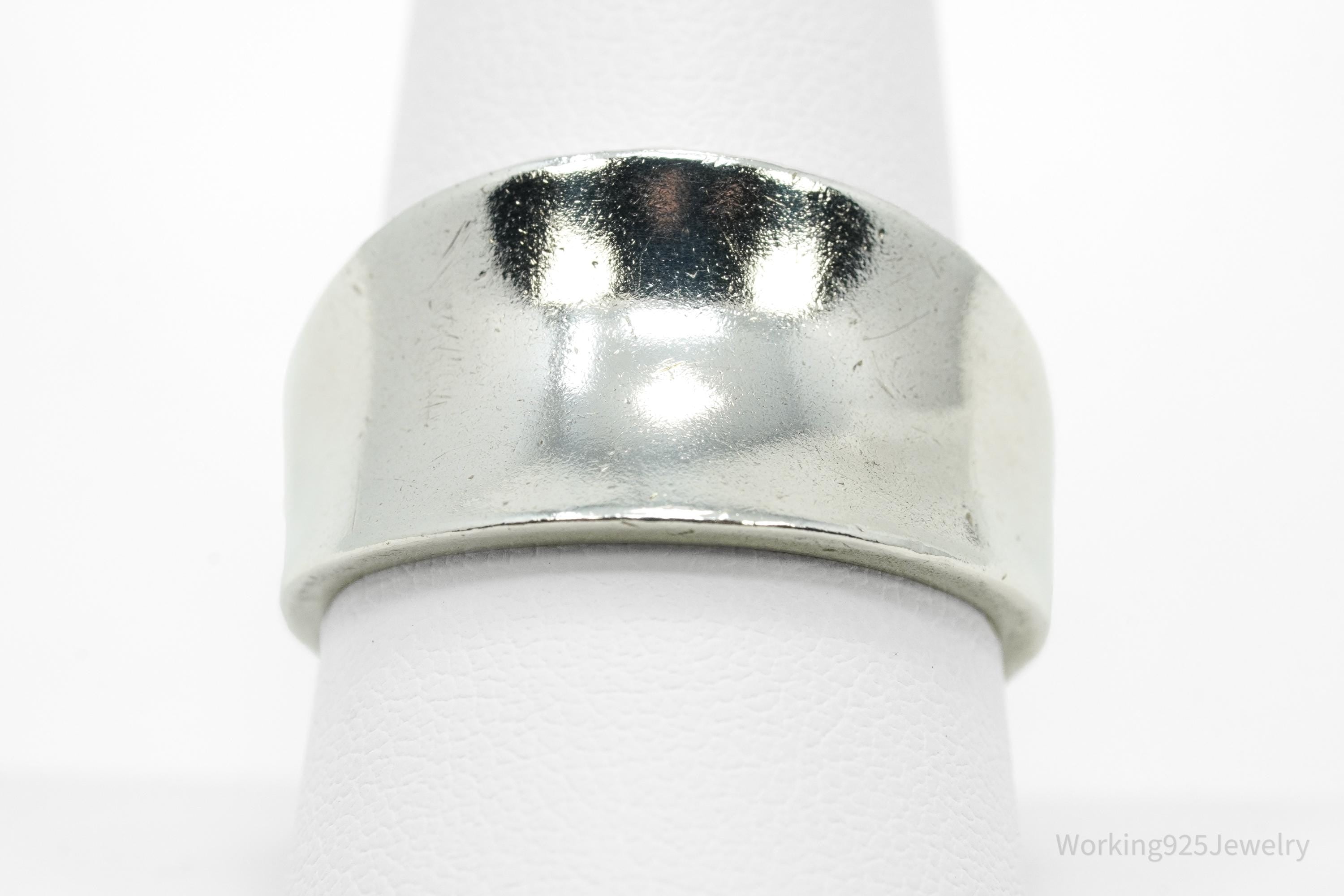 Vintage ALX Sterling Silver Band Ring - Size 10