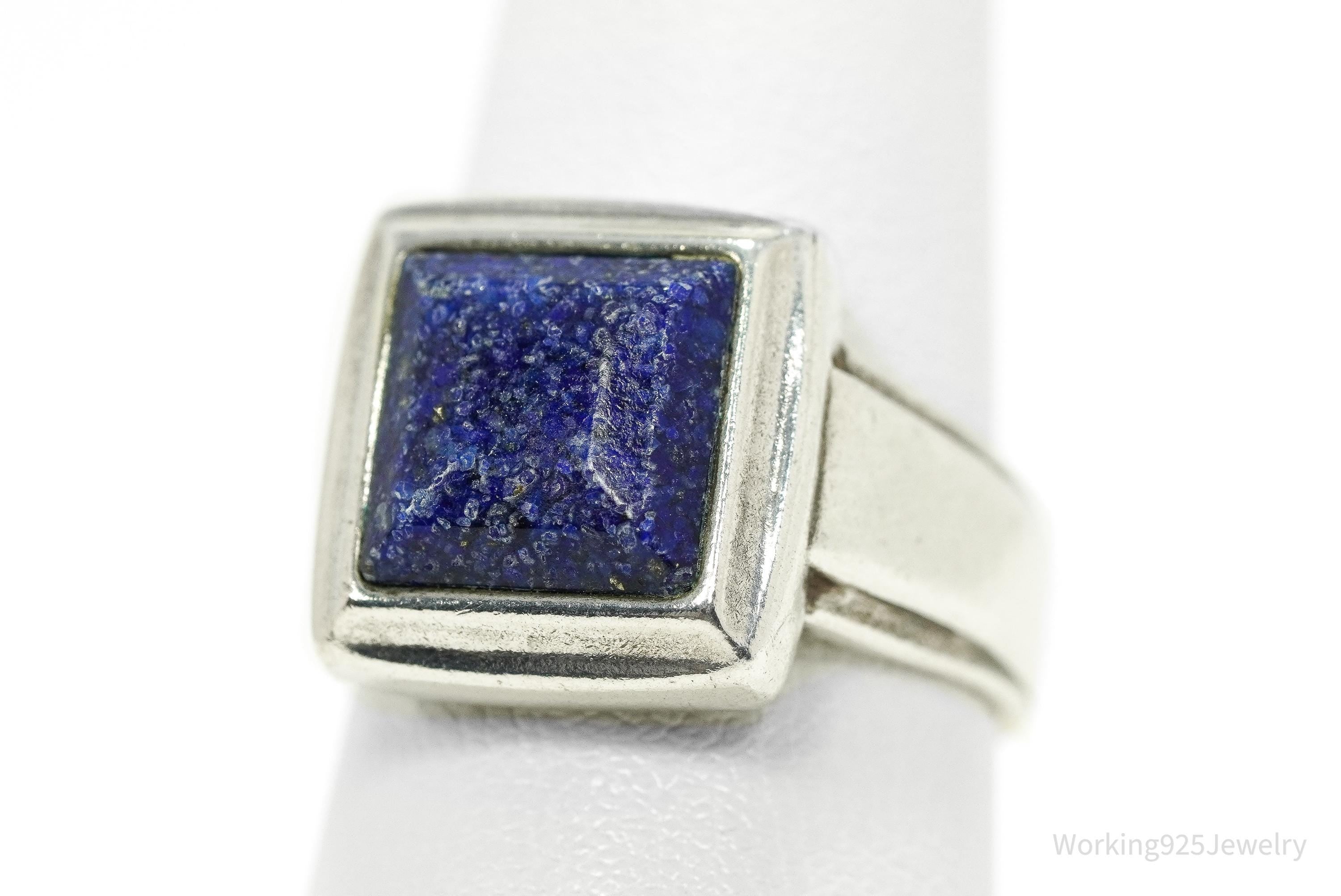 VTG Designer CCO Lapis Lazuli Sterling Silver Ring - SZ 7
