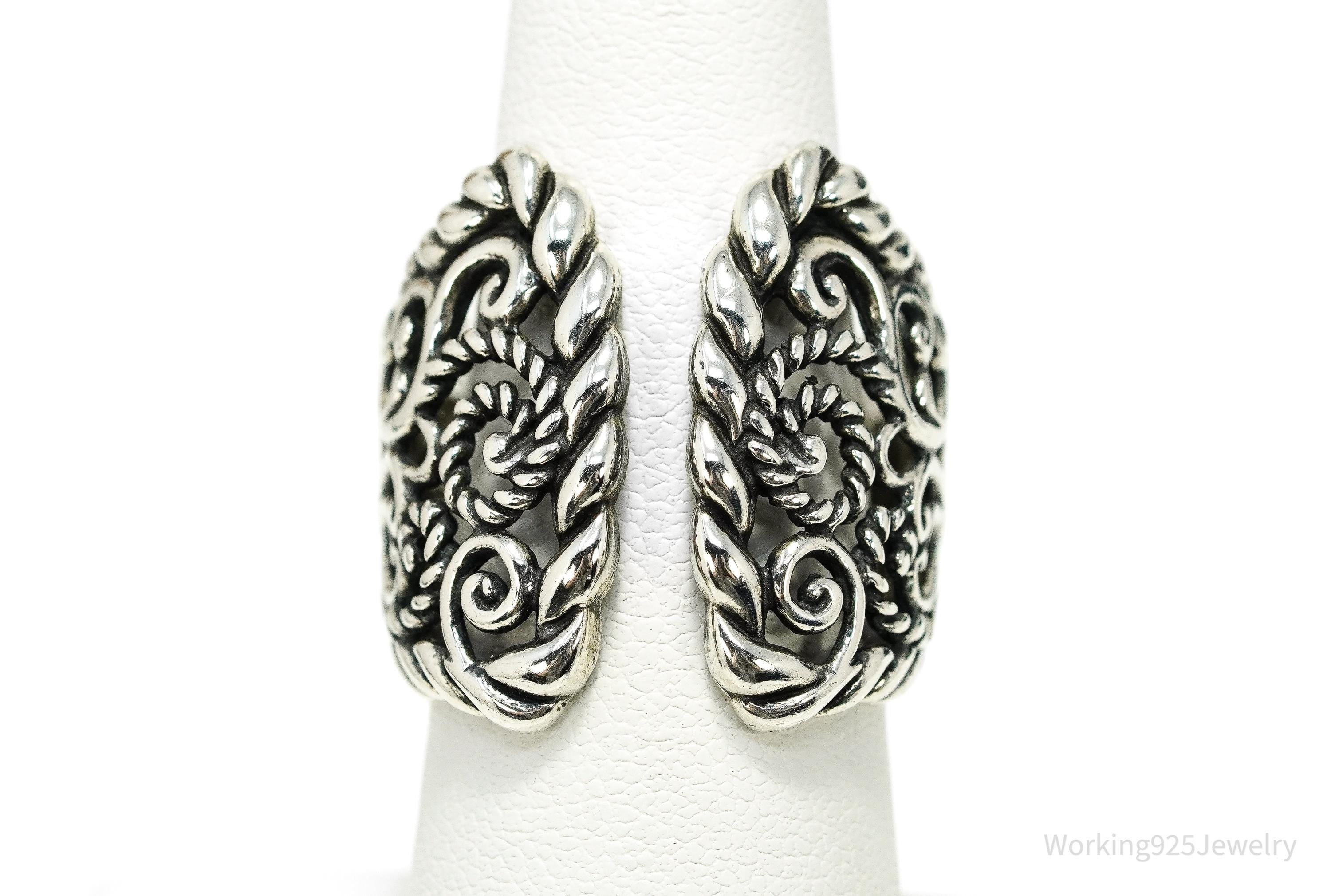 Vintage Native Carolyn Pollack Western Style Sterling Silver Ring - Size 7.25