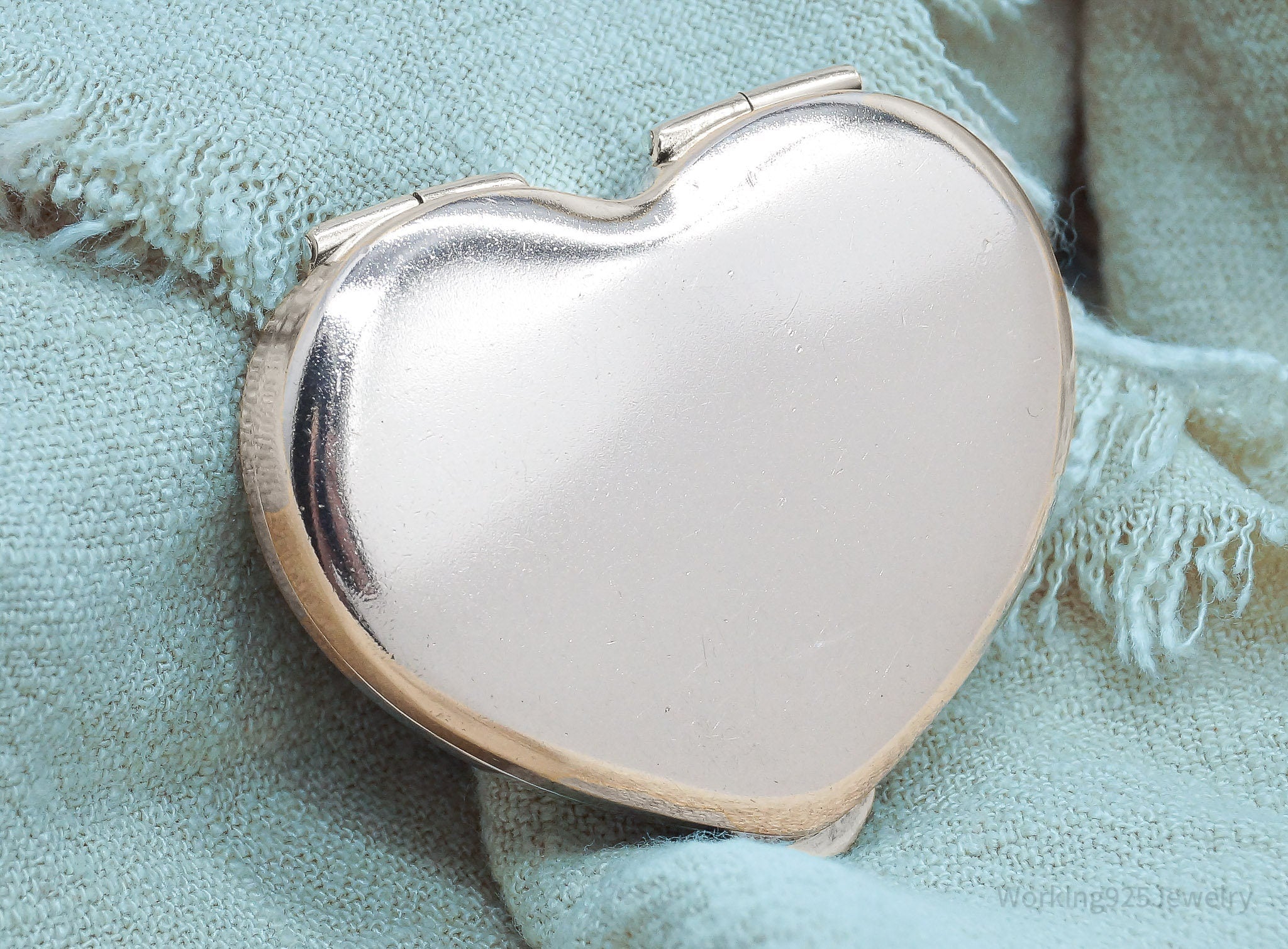 Rare Vintage Tiffany & Company Heart Shaped Sterling Silver Box