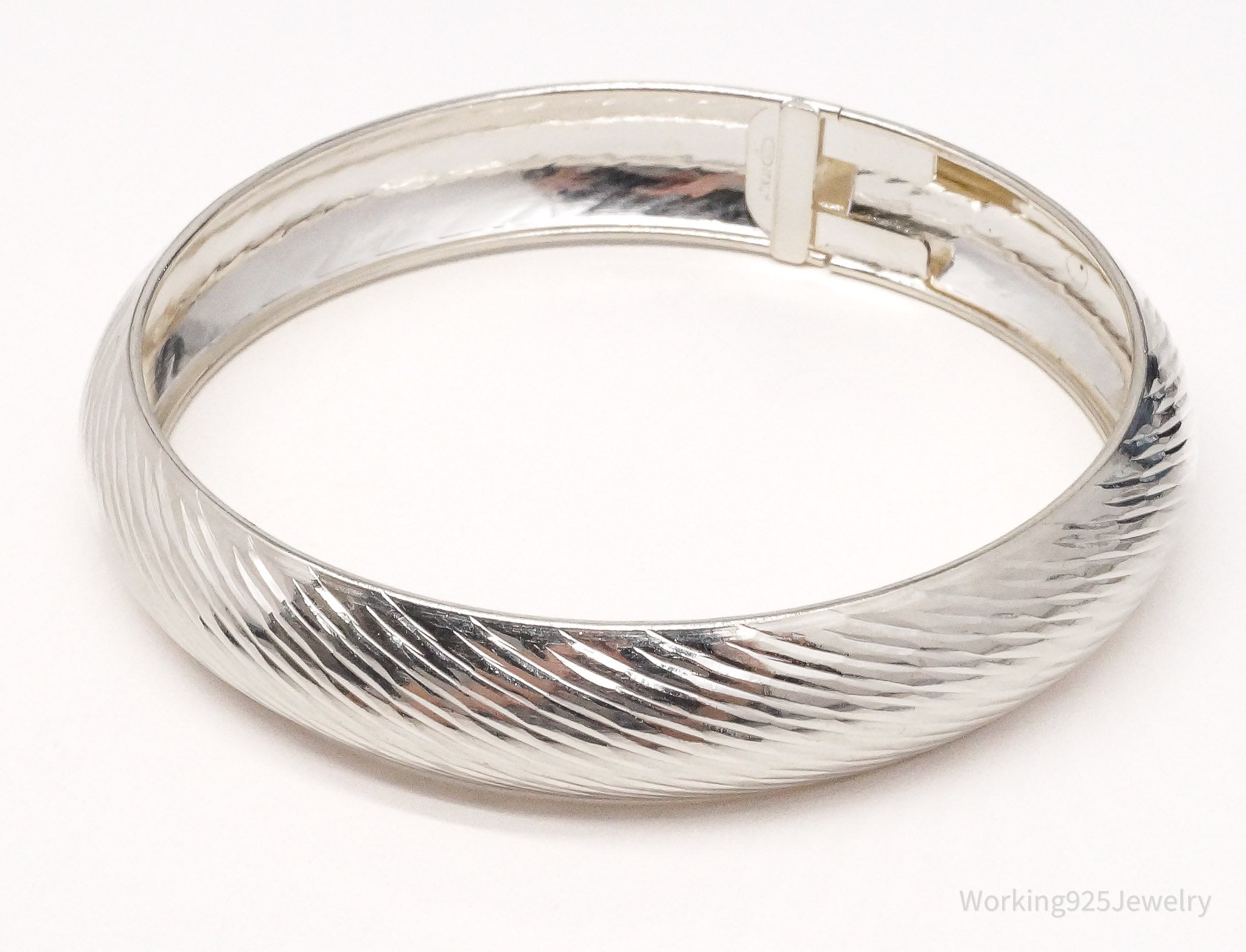 Vintage Italian LIRM Textured Sterling Bracelet | Working 925 Jewelry