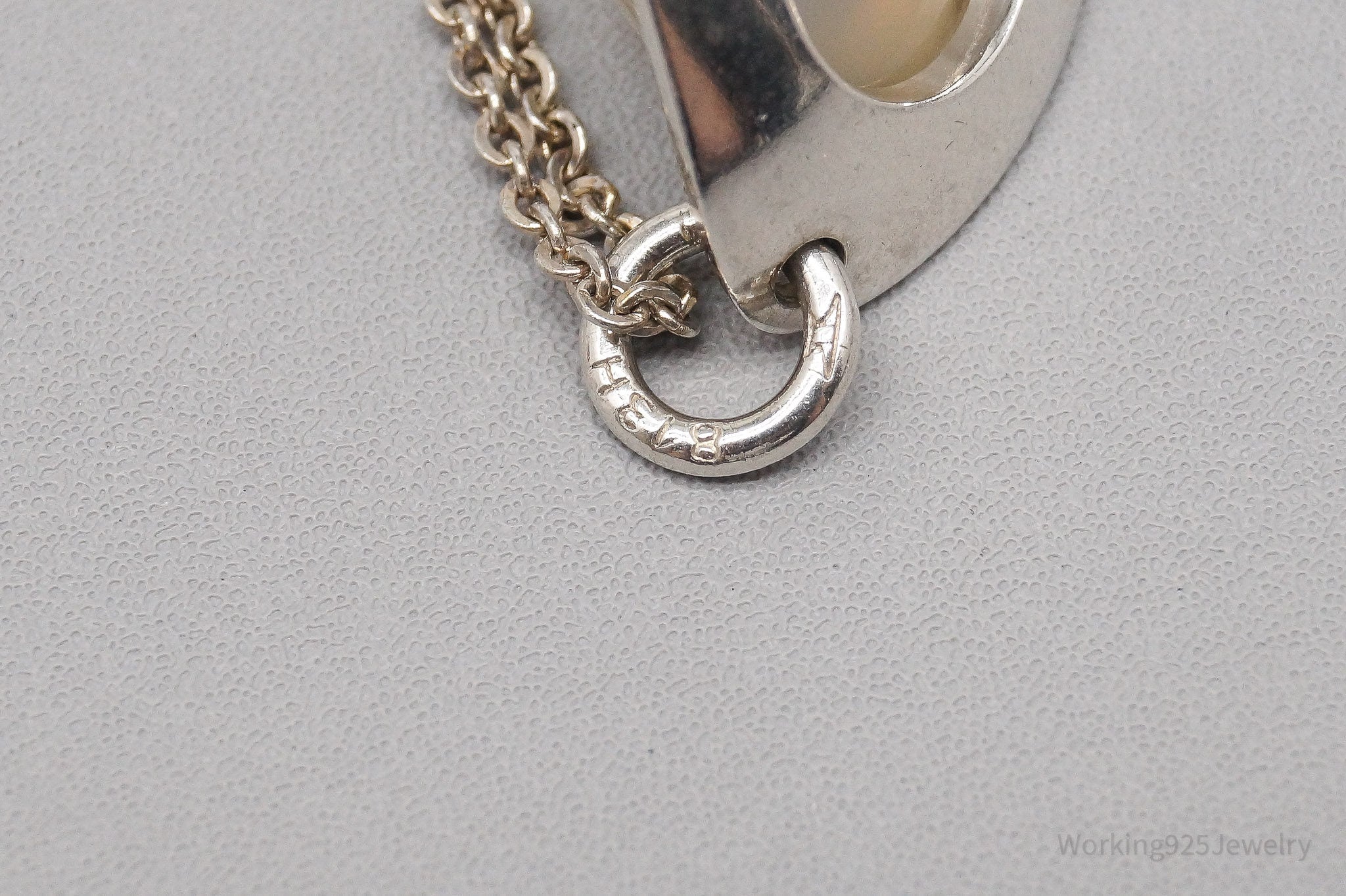 Rare Vintage Modernist Elis Kauppi Kupittaan Kulta 835S / 813H Silver Necklace