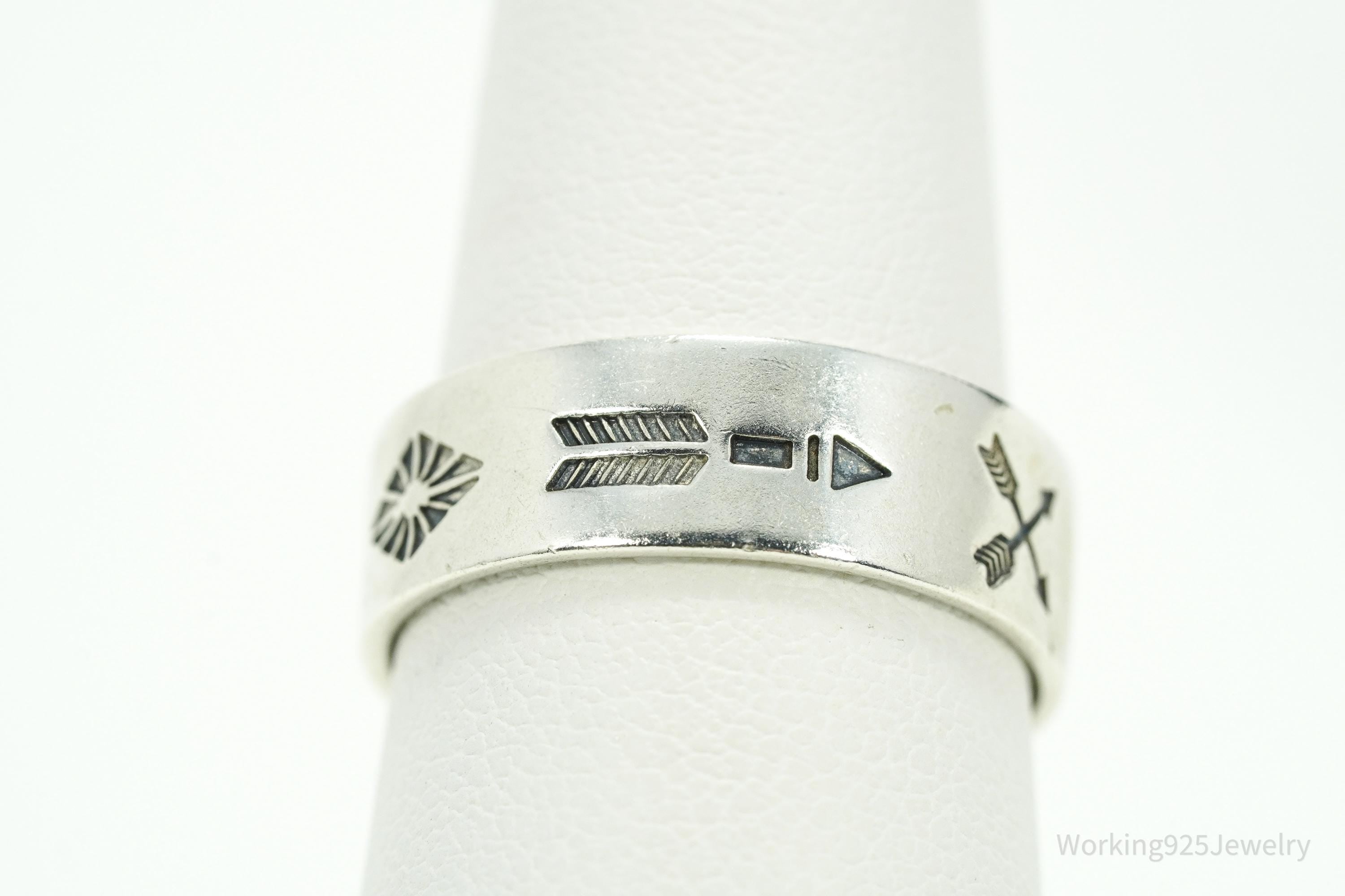 Vintage Wheeler Manufacturing Co Southwestern Sterling Silver Ring Size 7