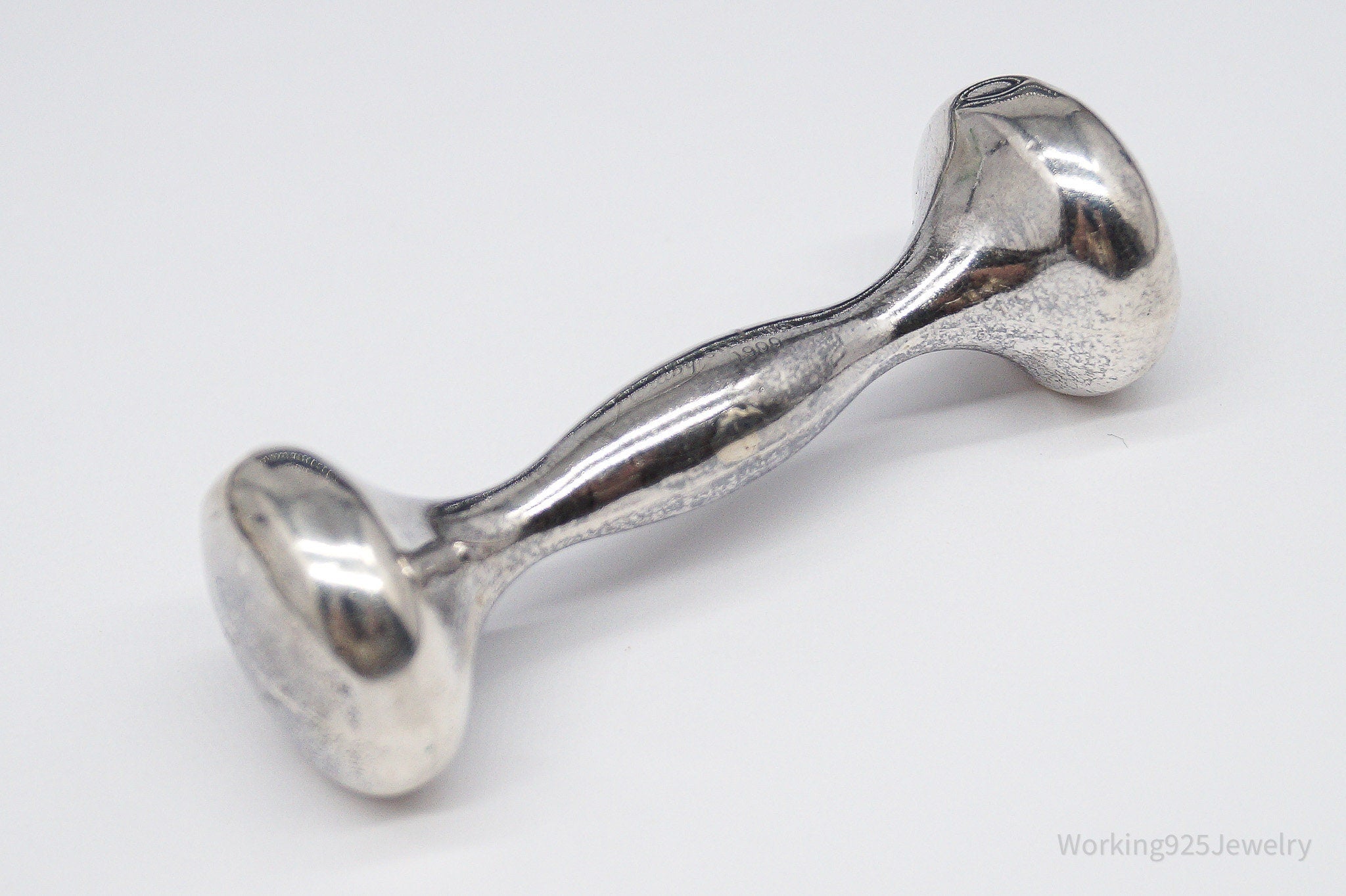 Antique Designer Lullaby Dated 1900 Large Sterling Silver Baby Rattle