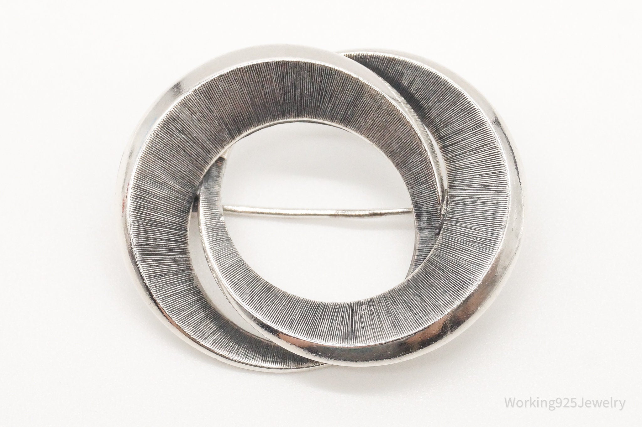 Antique Modernist 800 Silver Brooch Pin