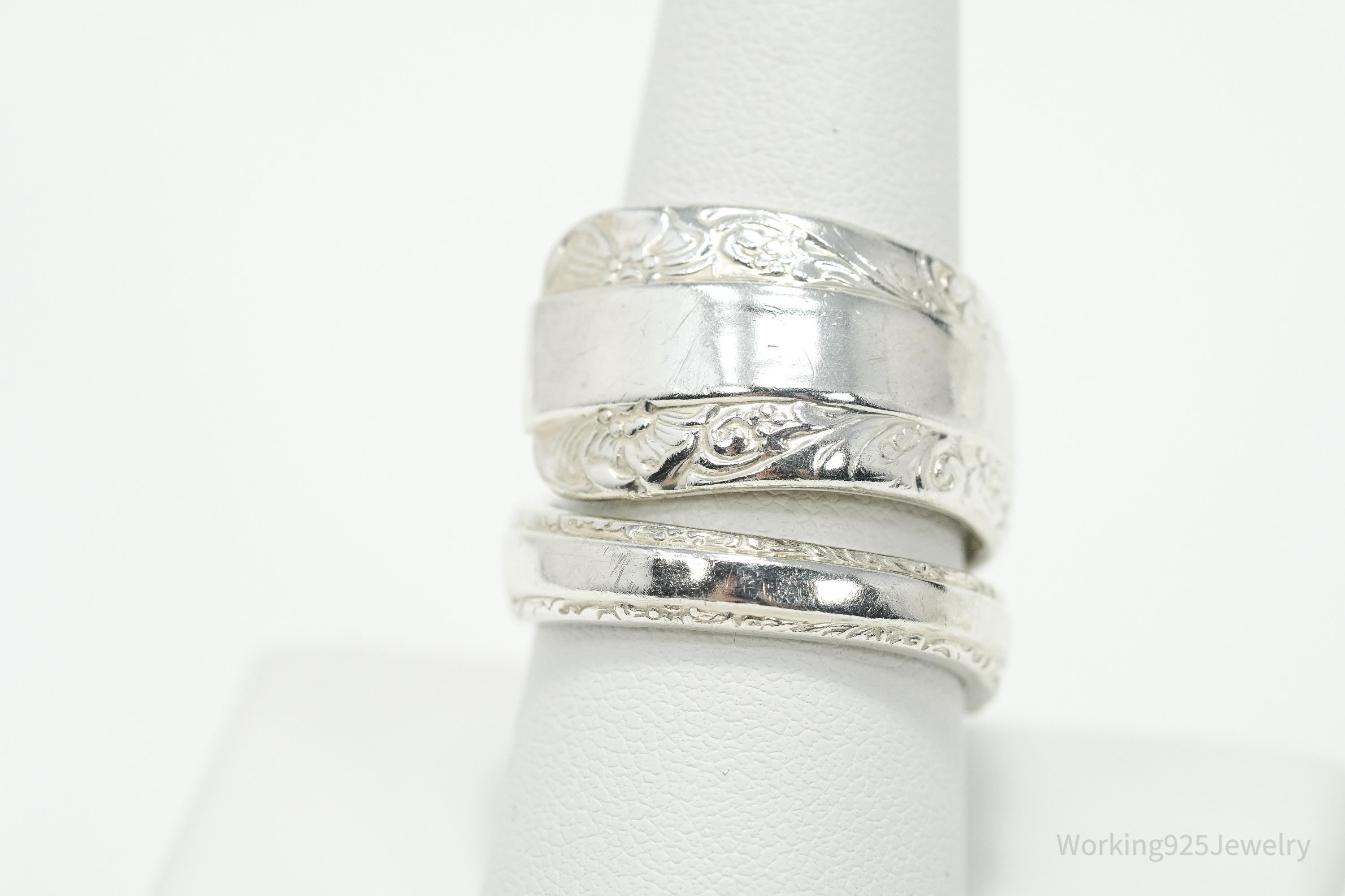 Antique TOWLE "Candlelight" Sterling Silver Spoon Ring Size 9.5