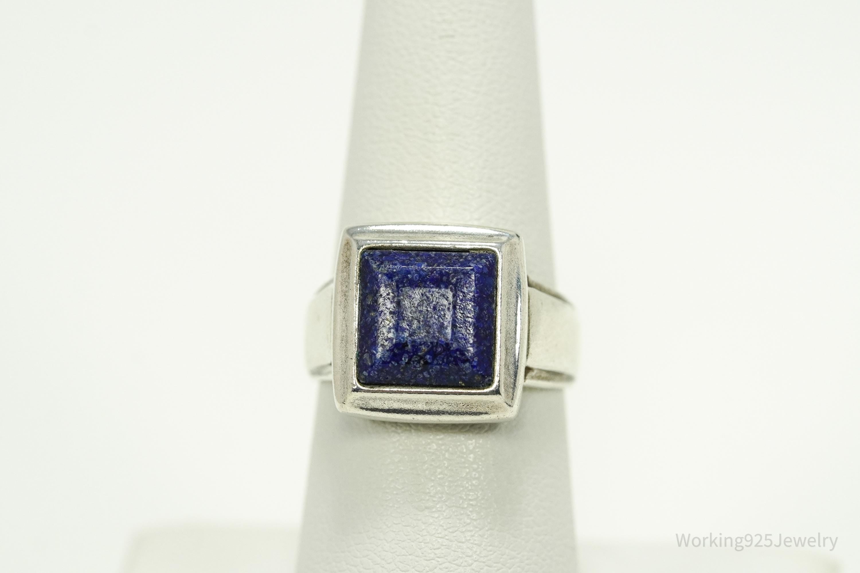 VTG Designer CCO Lapis Lazuli Sterling Silver Ring - SZ 7