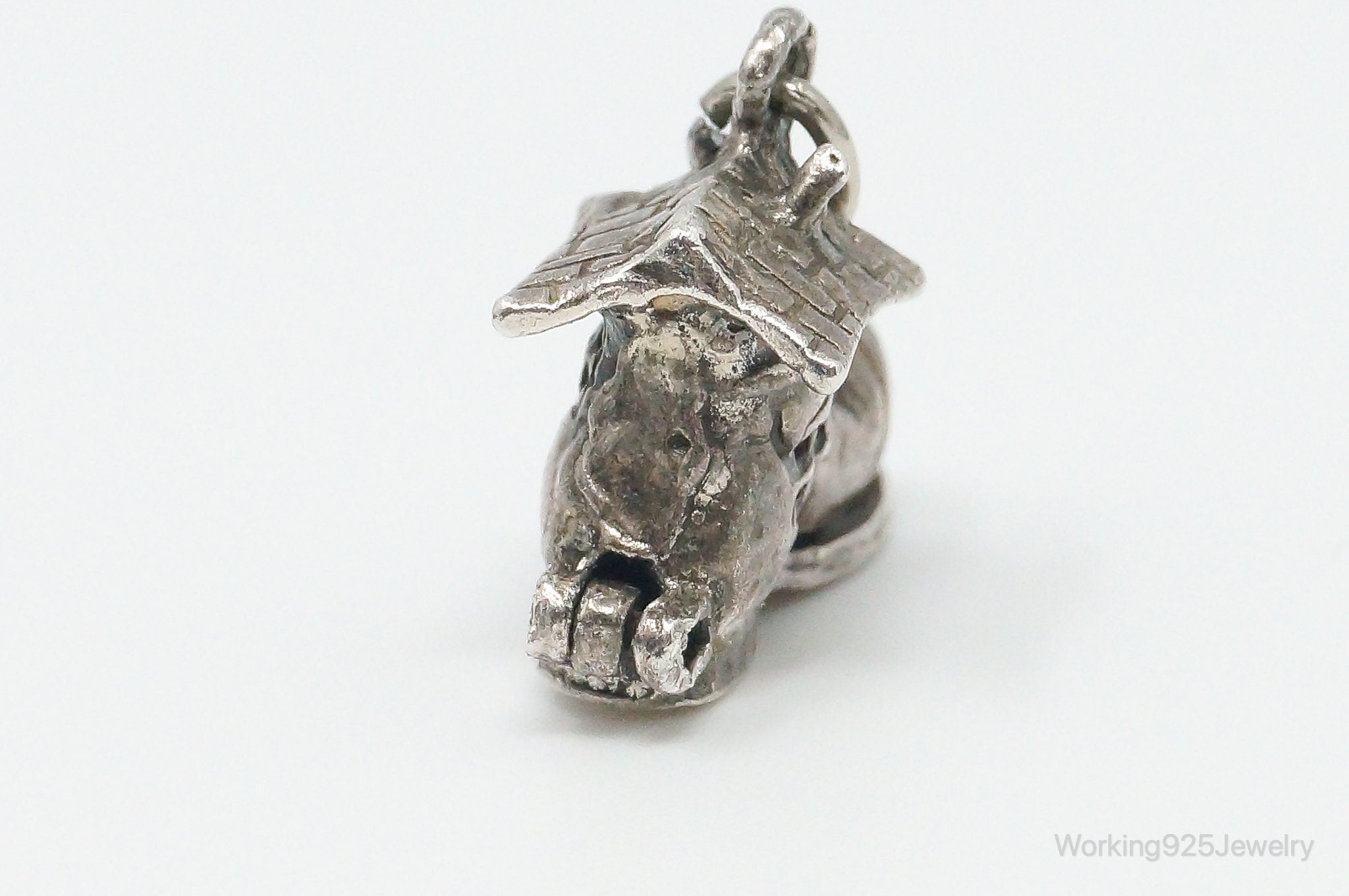 Vintage Old Lady in the Shoe Sterling Silver Charm