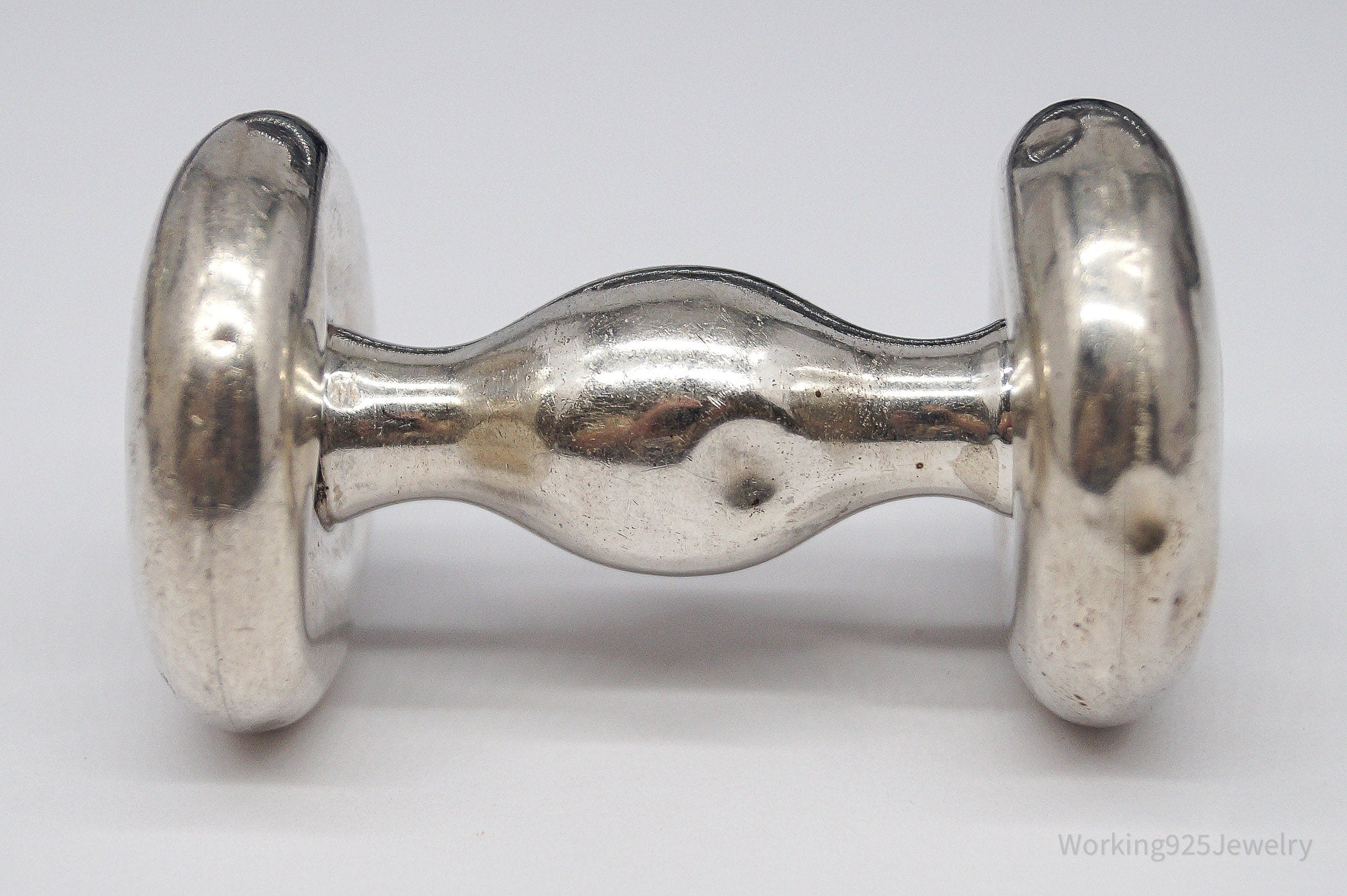 Antique Designer Towle Large Sterling Silver Baby Rattle