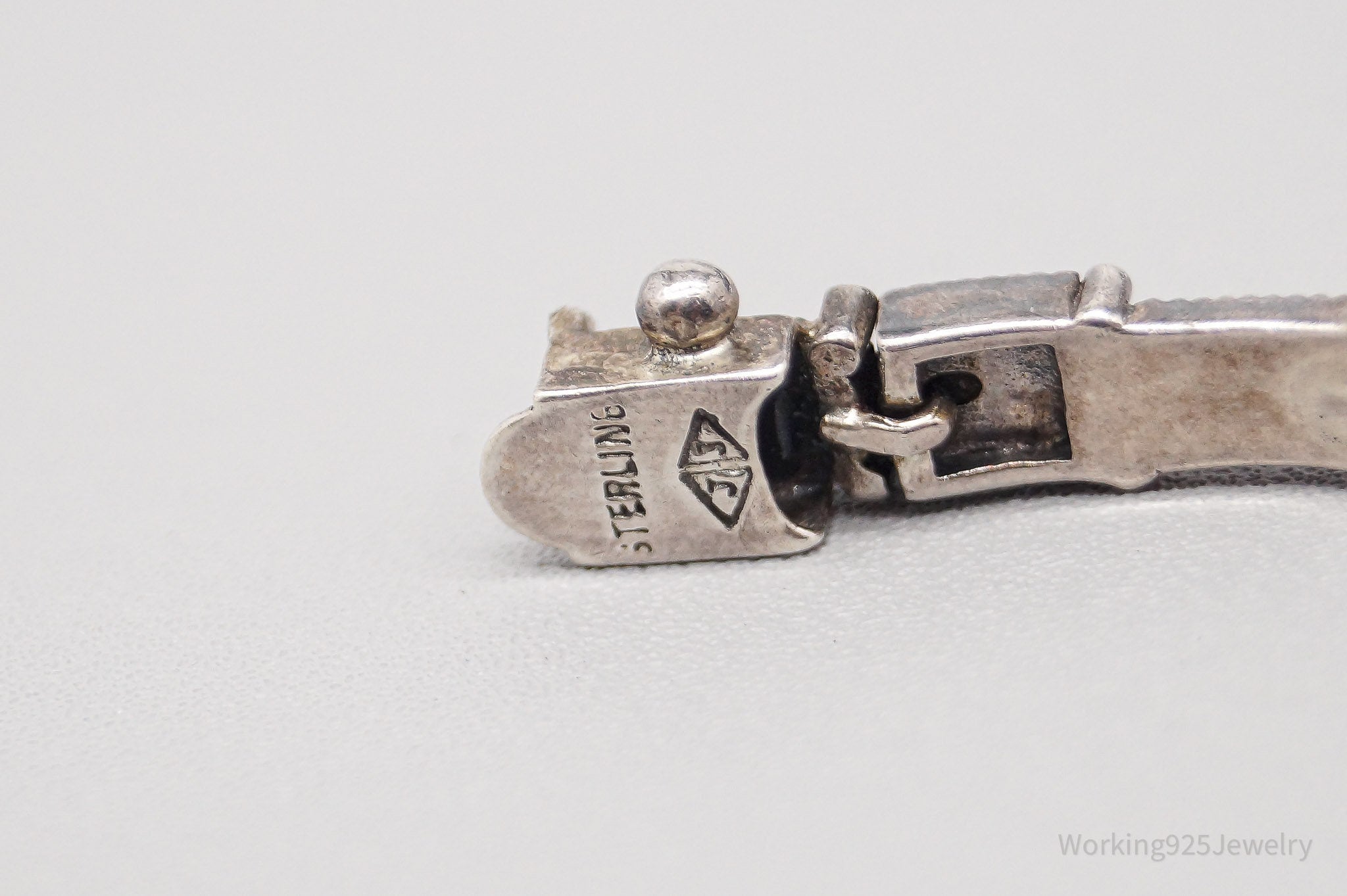 Vintage Judith Jack Marcasite Sterling Silver Art Deco Bracelet - 6 7/8"