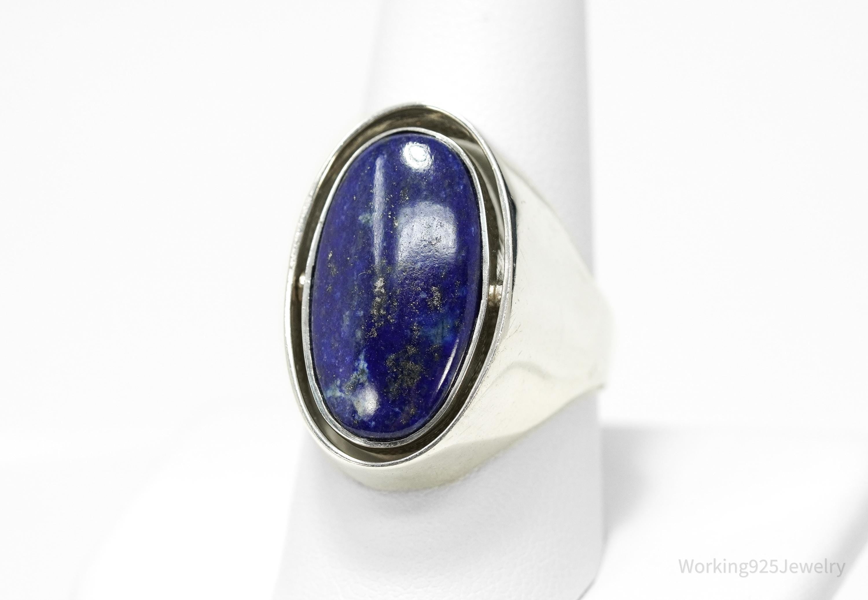 Vintage Desert Rose Co Sterling Silver Ring Lapis Lazuli Turquoise Reversible