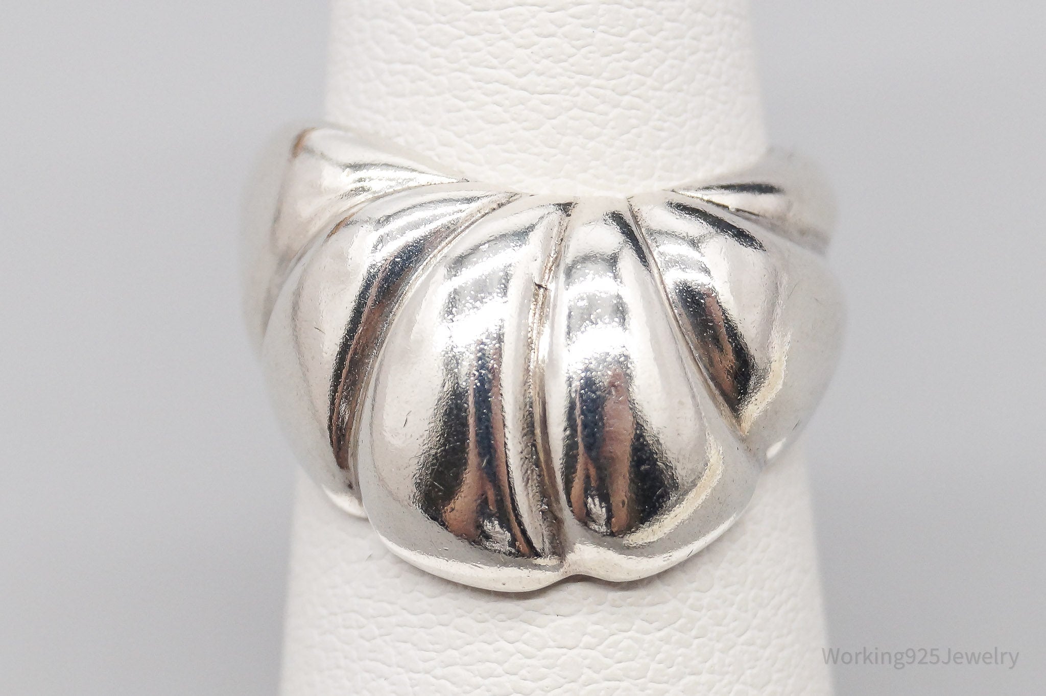 Vintage Designer KABANA Modernist Sterling Silver Ring - Size 5