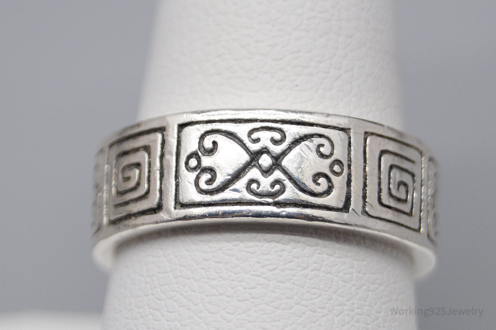 Vintage Designer Brighton Scrolls Sterling Silver Ring - Size 9