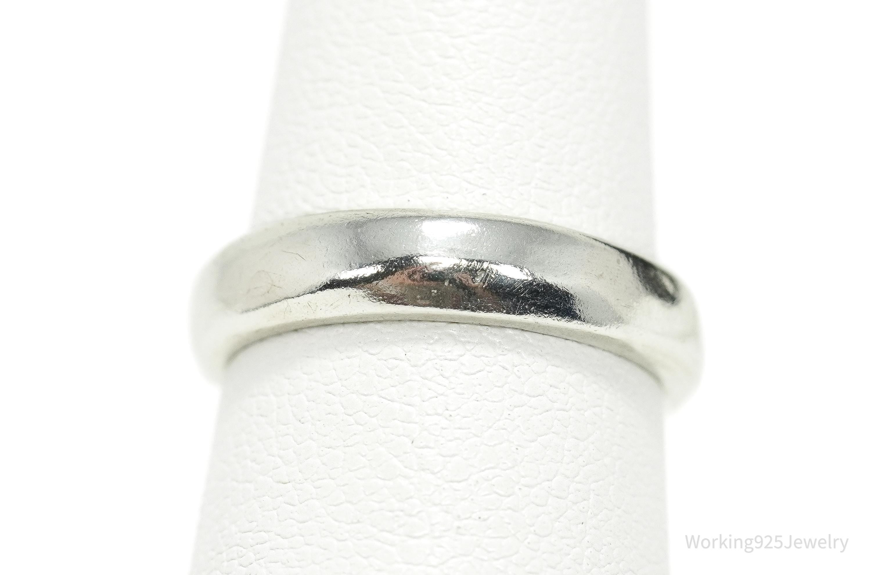 Vintage Sterling Silver Band Ring - Size 5.25