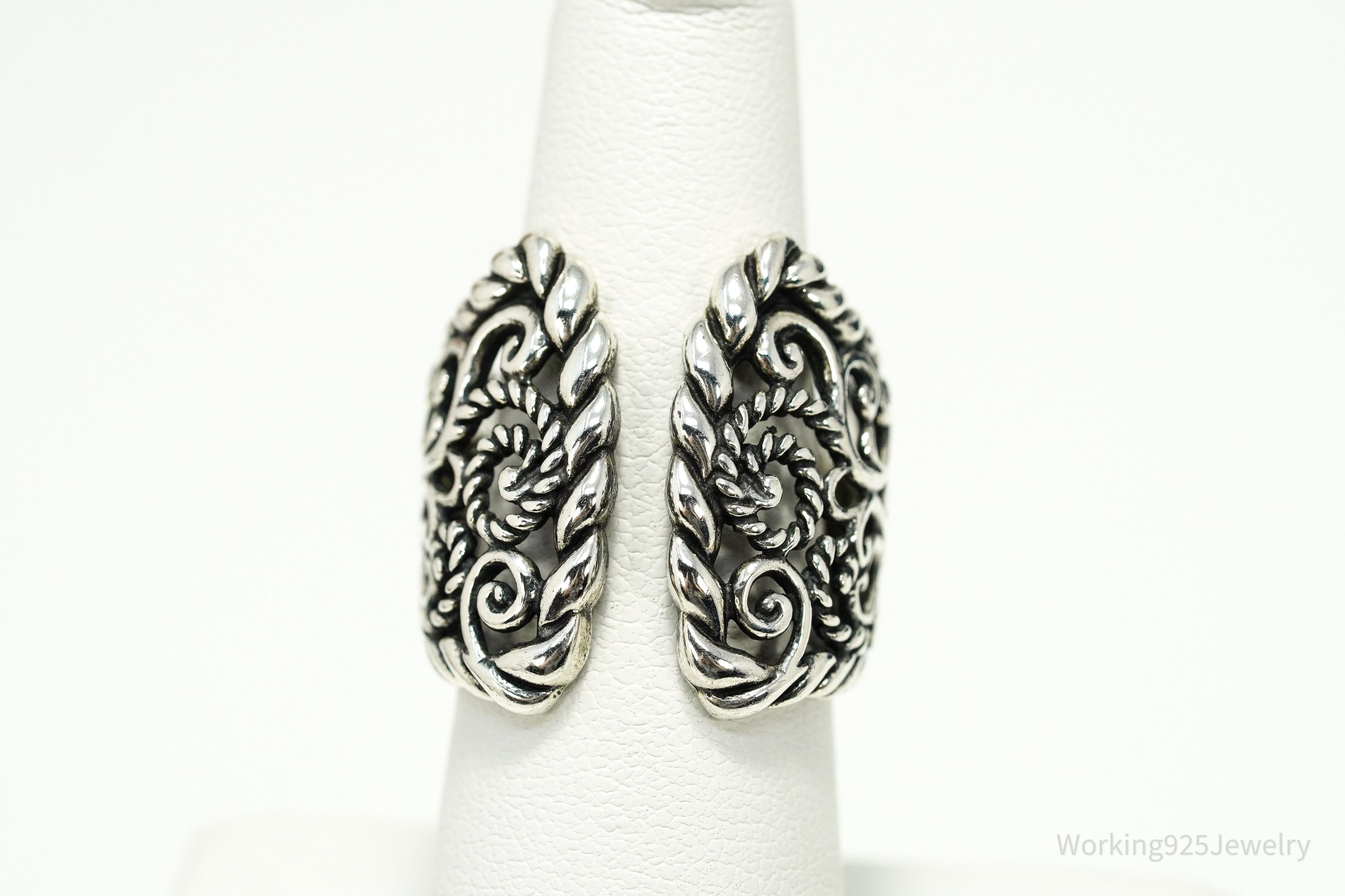 Vintage Native Carolyn Pollack Western Style Sterling Silver Ring - Size 7.25