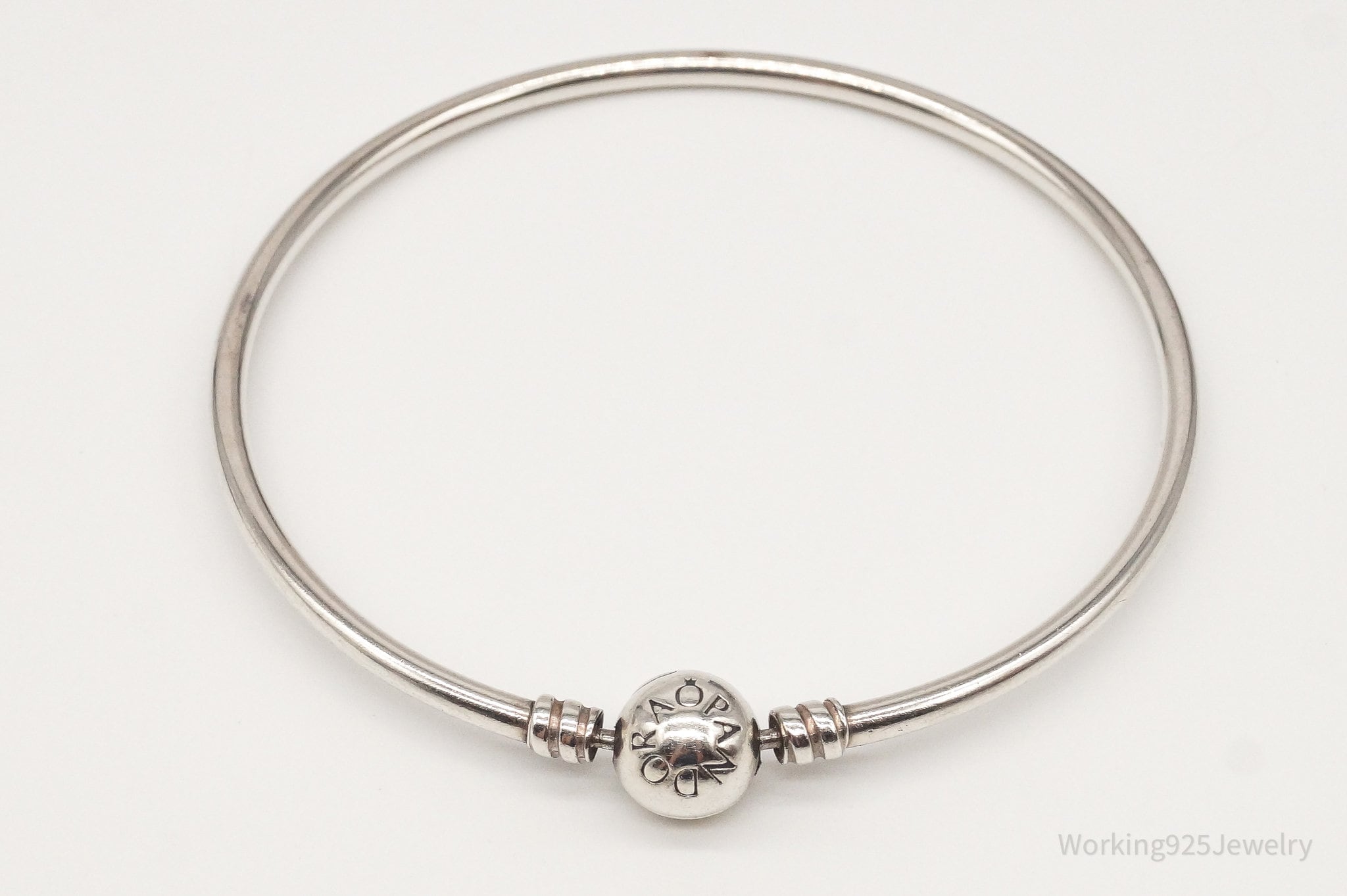 Vintage Designer Pandora ALE Charm Sterling Silver Charm Bracelet