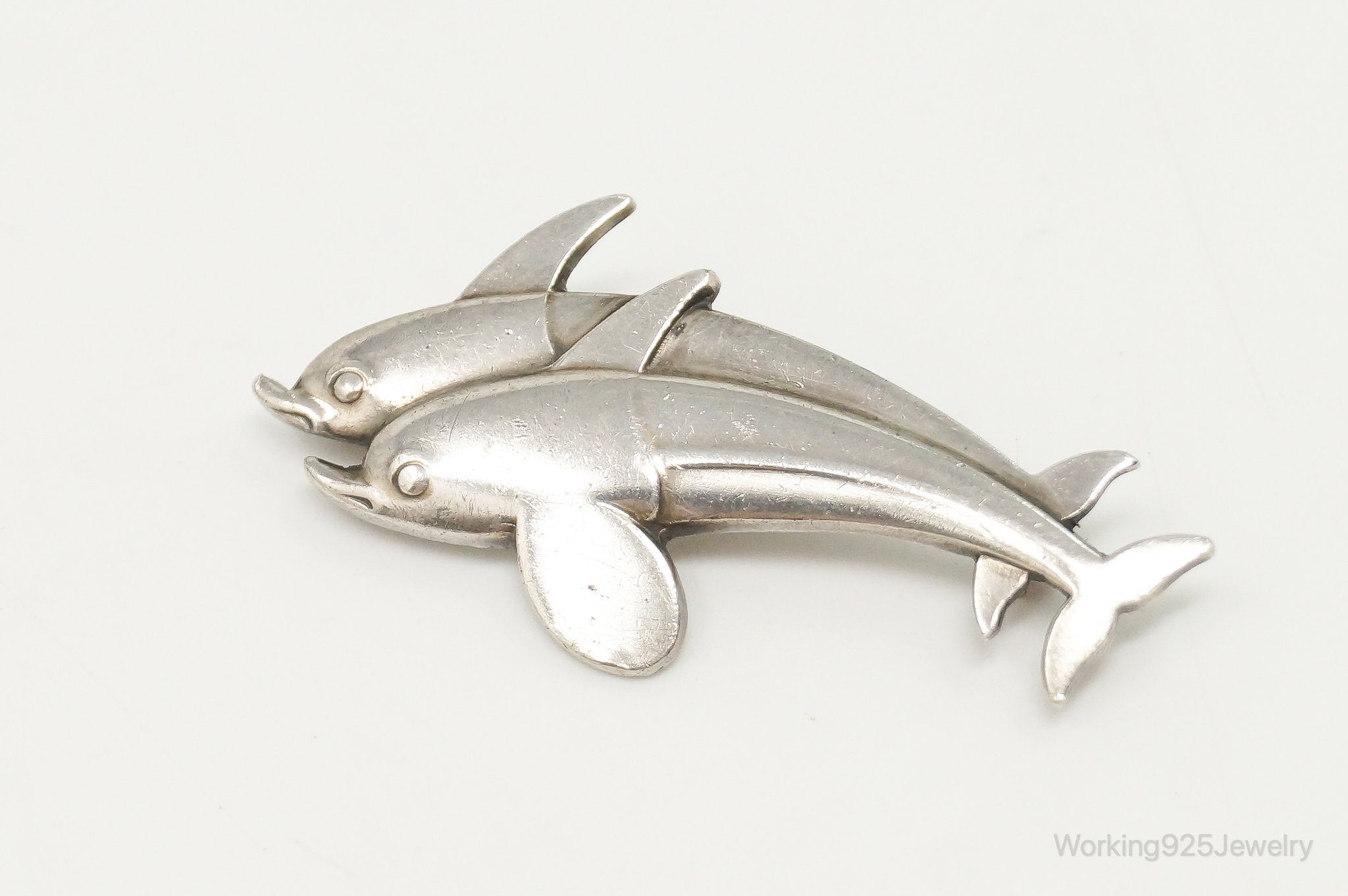Arno Malinowski for Georg Jensen Dolphin # 317 Sterling Silver Brooch Pin