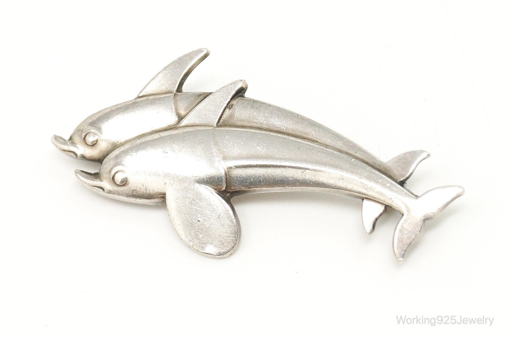 Arno Malinowski for Georg Jensen Dolphin # 317 Sterling Silver Brooch Pin