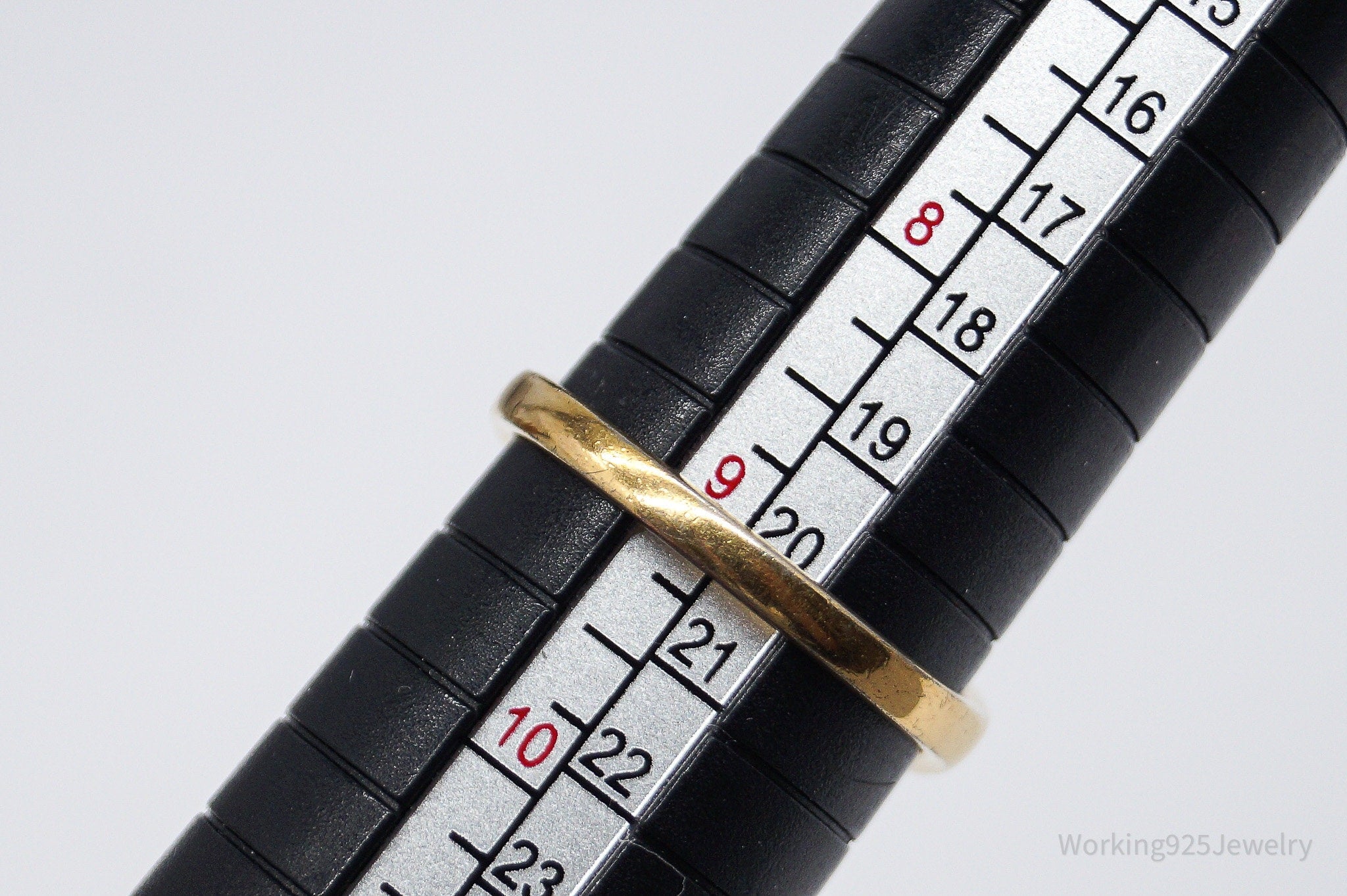 Vintage Pink Tourmaline Cubic Zirconia Gold Vermeil Sterling Silver Ring - Size 9