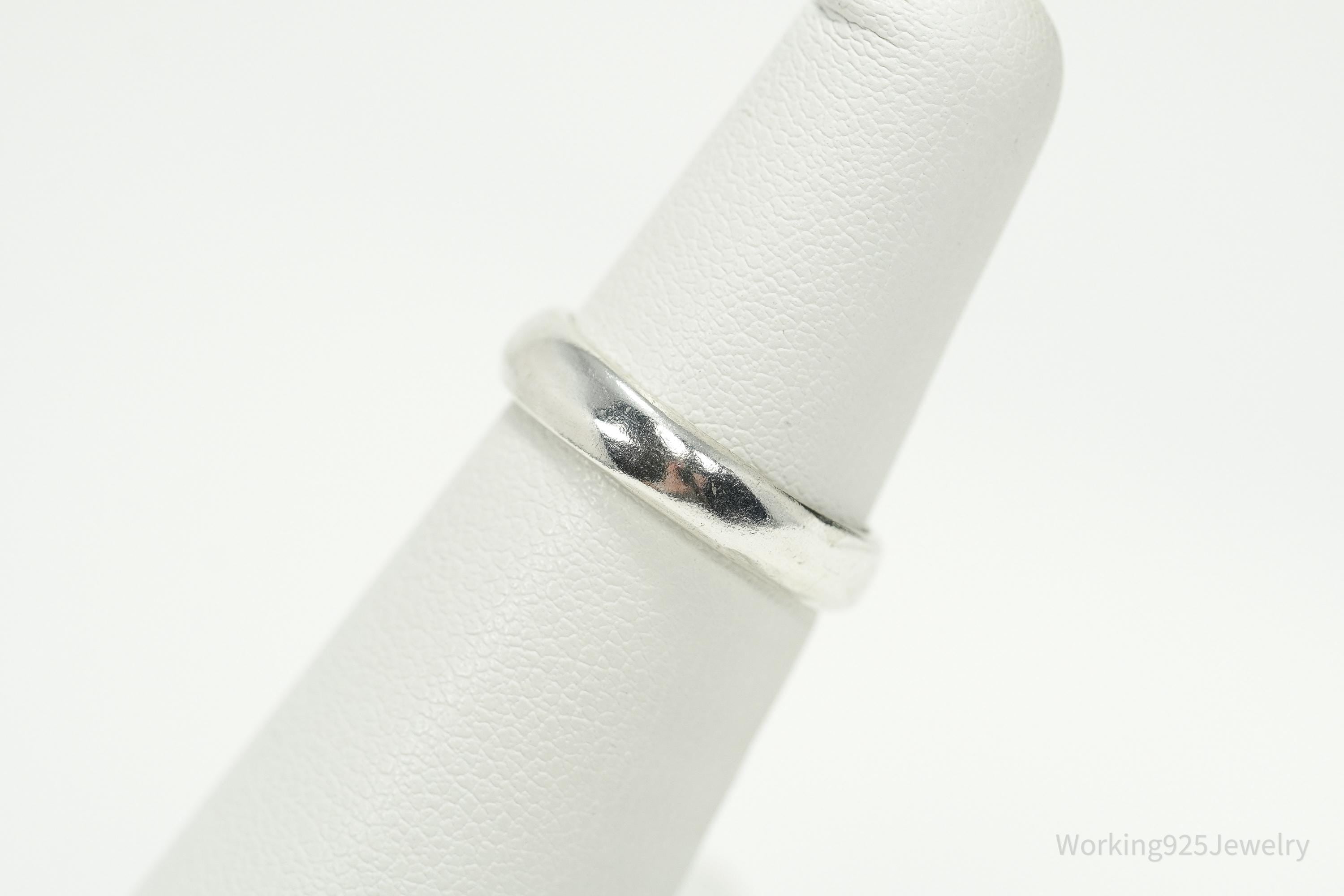 Vintage Sterling Silver Band Ring - Size 5.25