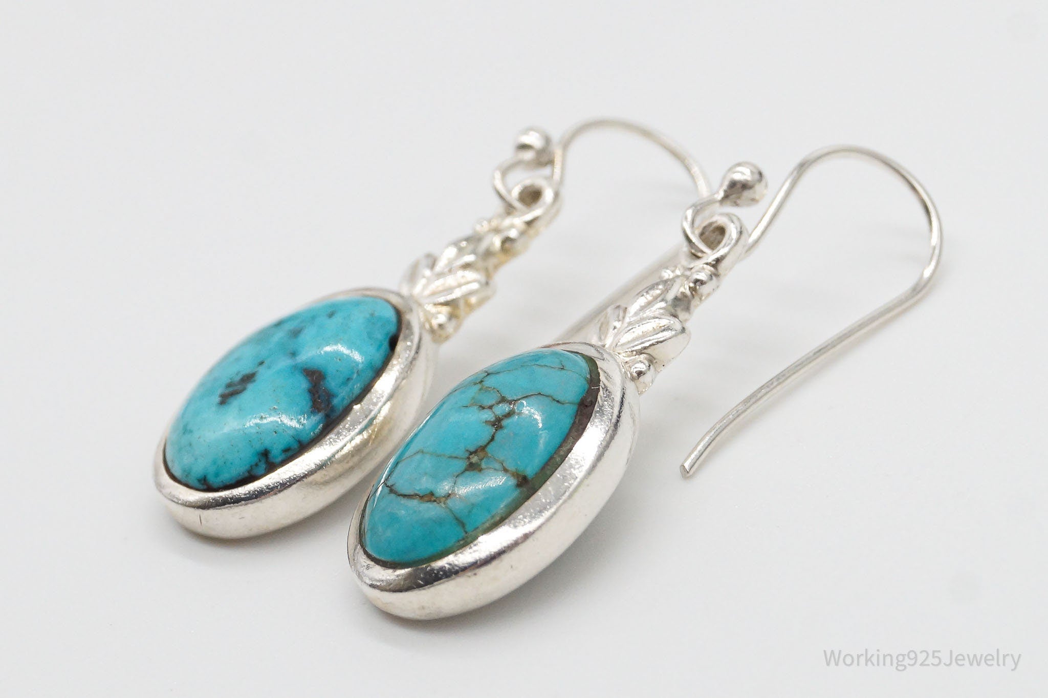 Vintage Turquoise Sterling Silver Earrings