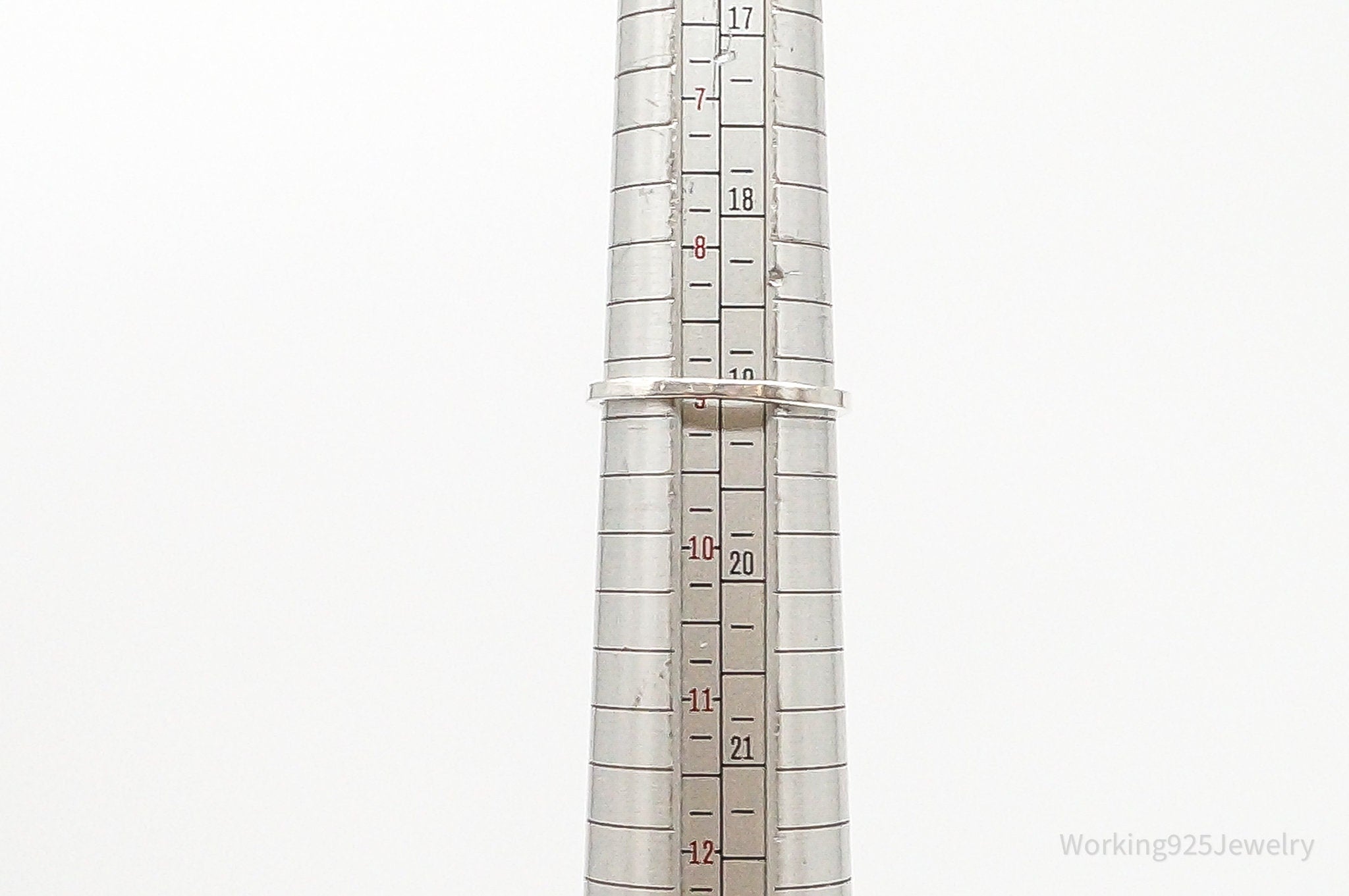 Vintage Amethyst Sterling Silver Ring Size 9