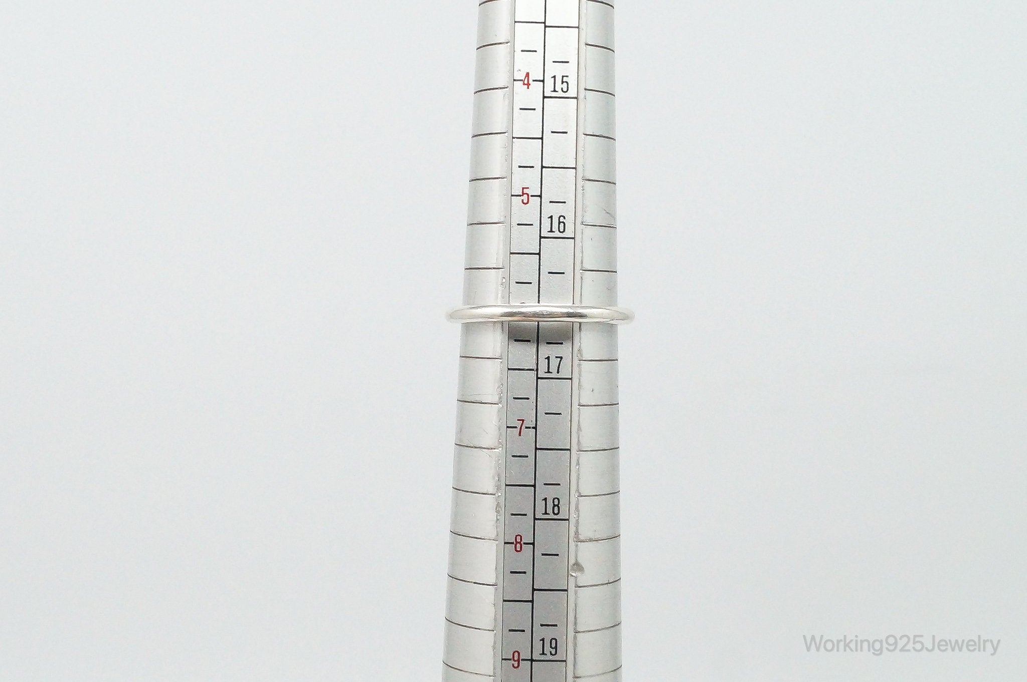 Vintage Black Onyx Sterling Silver Ring - Size 6