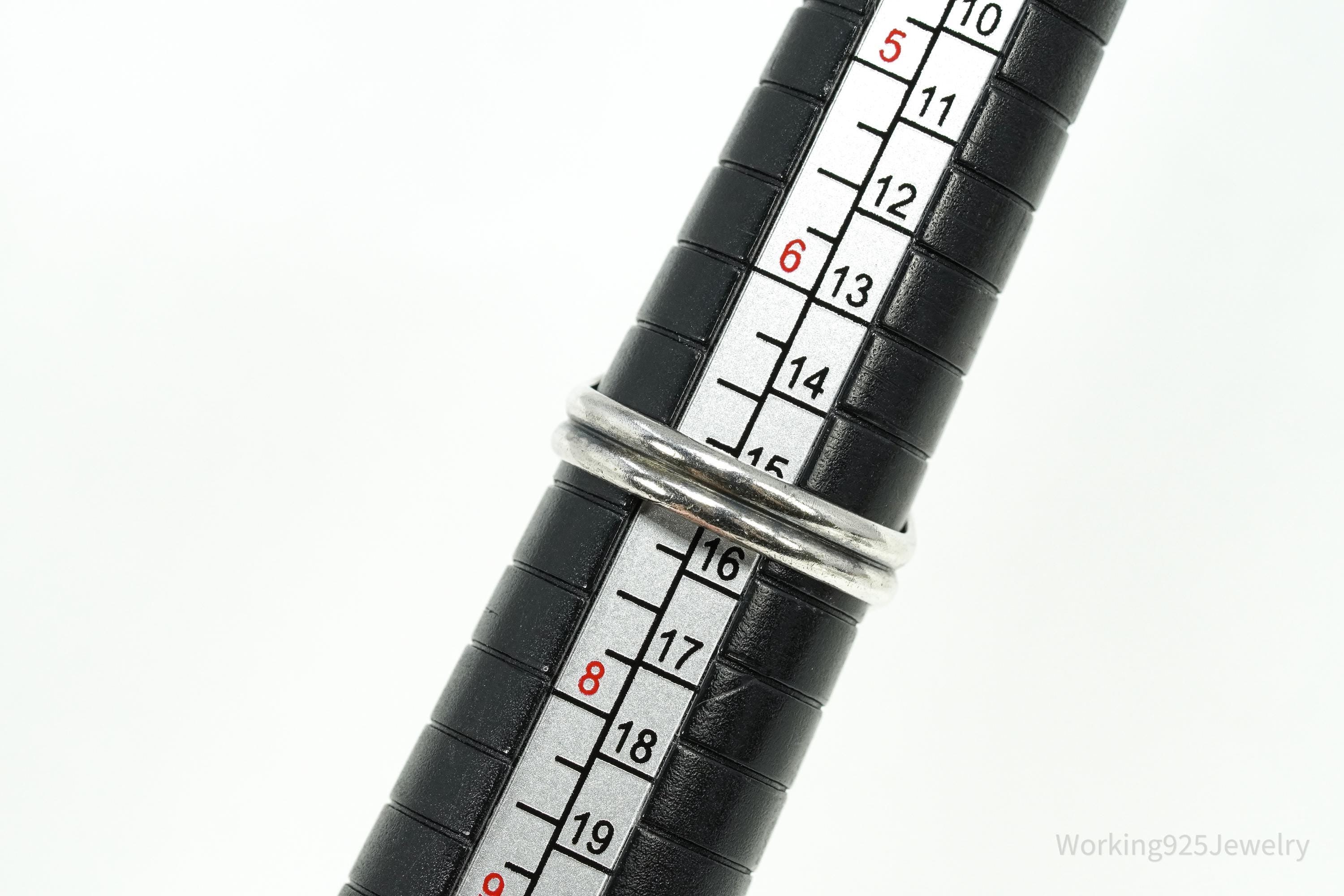 Vintage Chrysocolla Silver Ring - Size 7