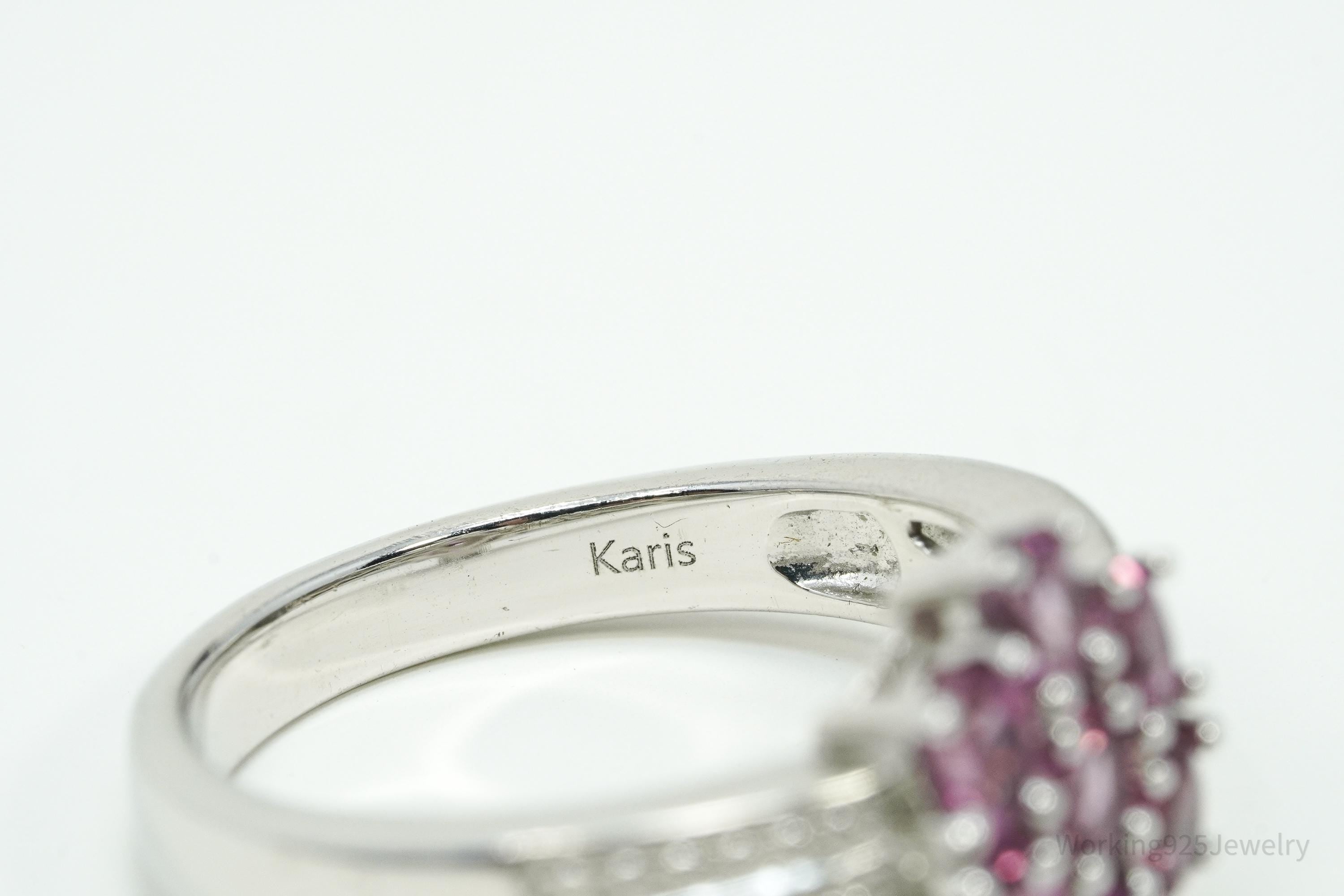 Karis Pink Tourmaline Sterling Silver Ring - Size 9