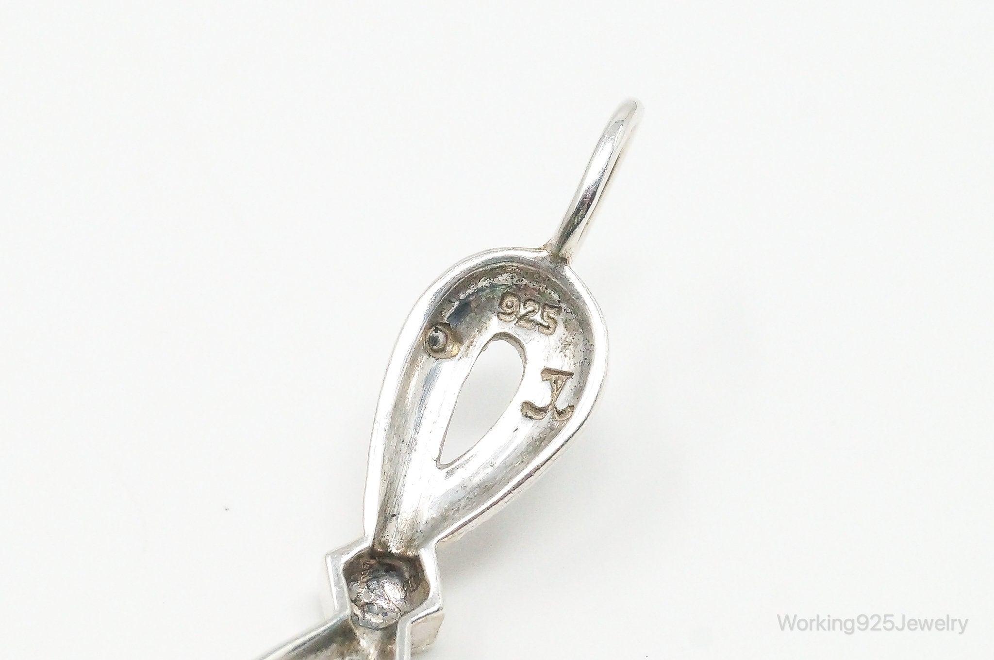 Vintage Art Deco Style Marcasite Infinity Sterling Silver Tennis Bracelet