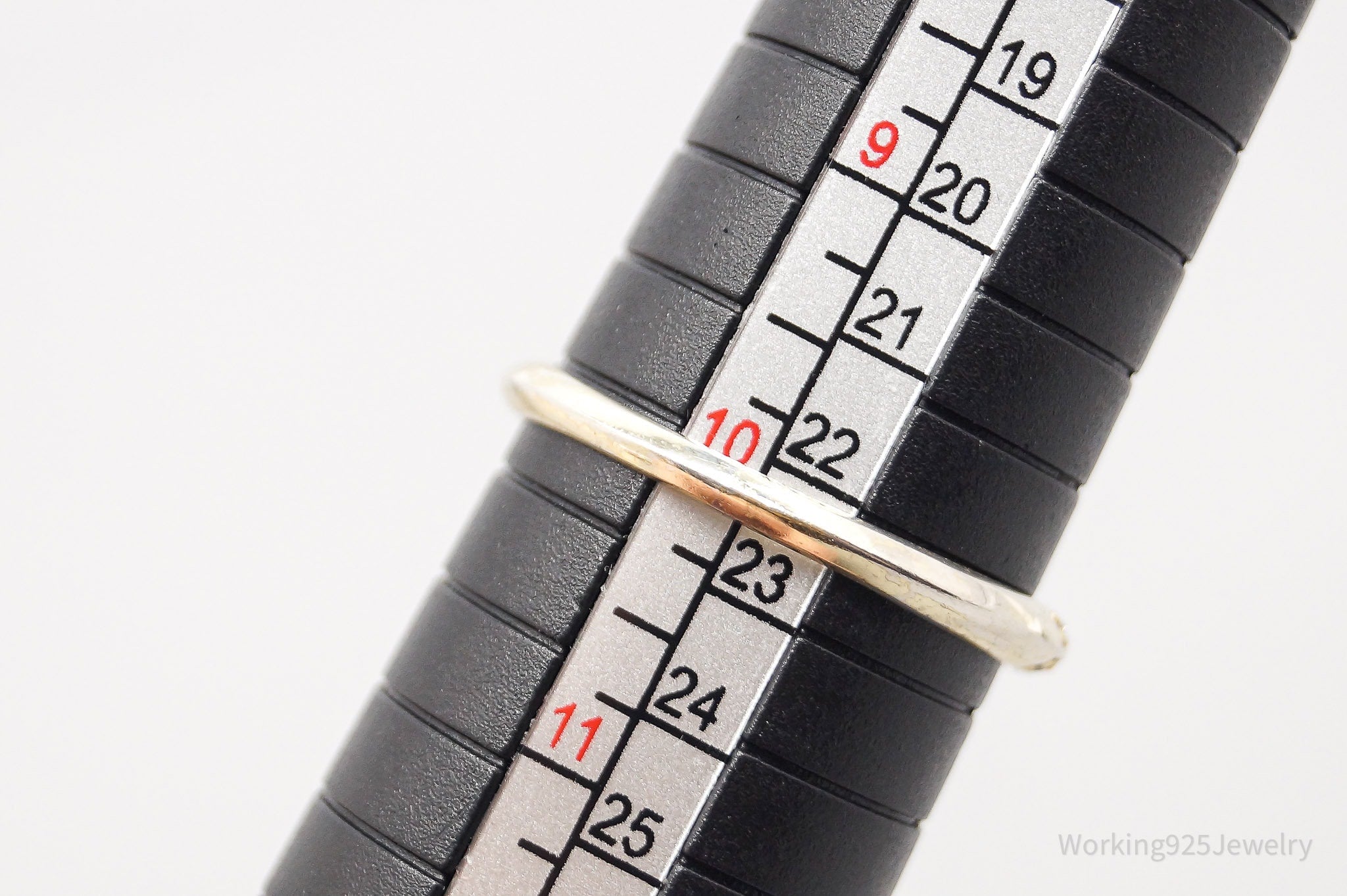 Vintage Cubic Zirconia Gold Vermeil Sterling Silver Band Ring - Size 10