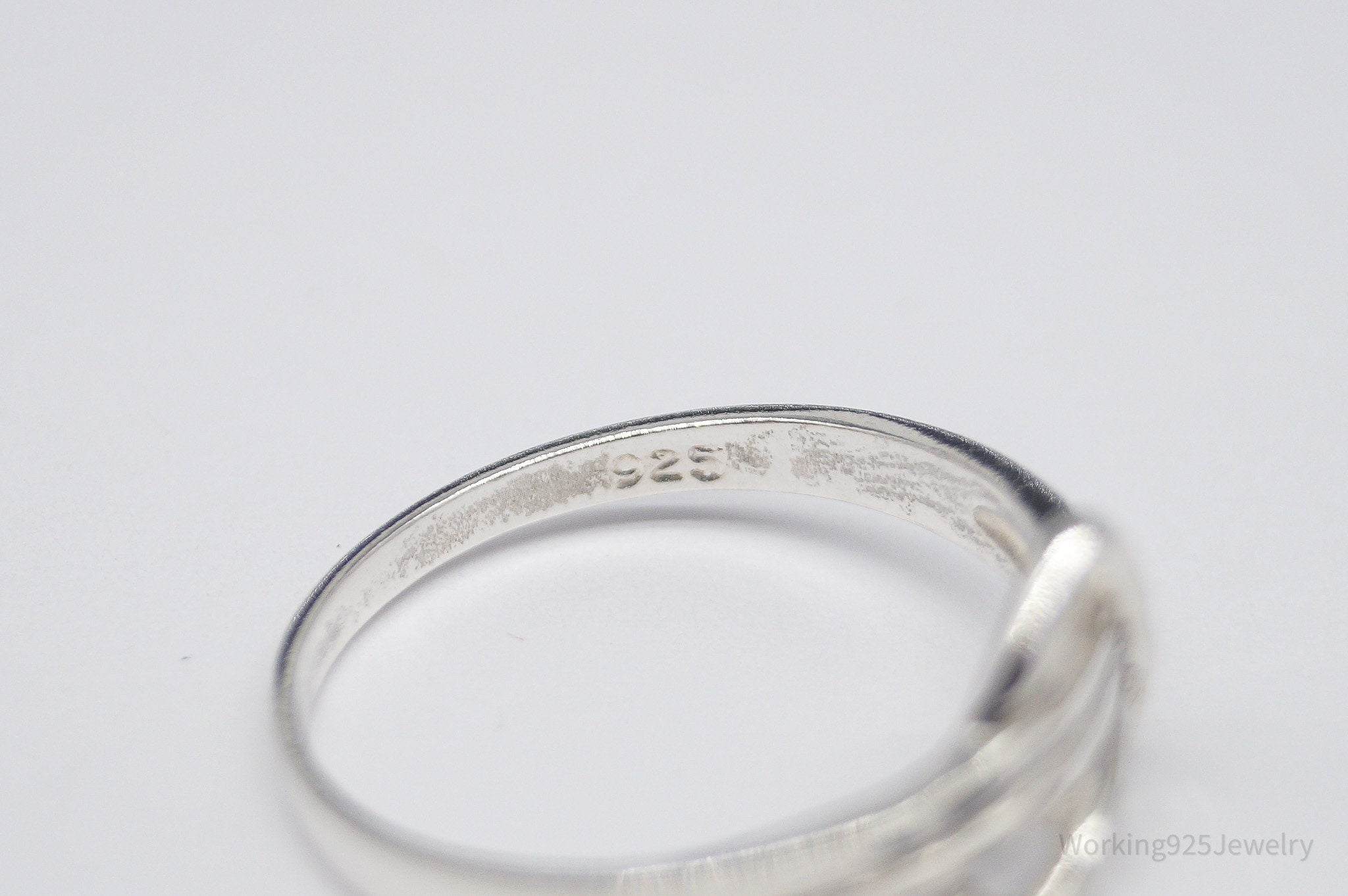 Vintage Heart Sterling Silver Ring - Size 9