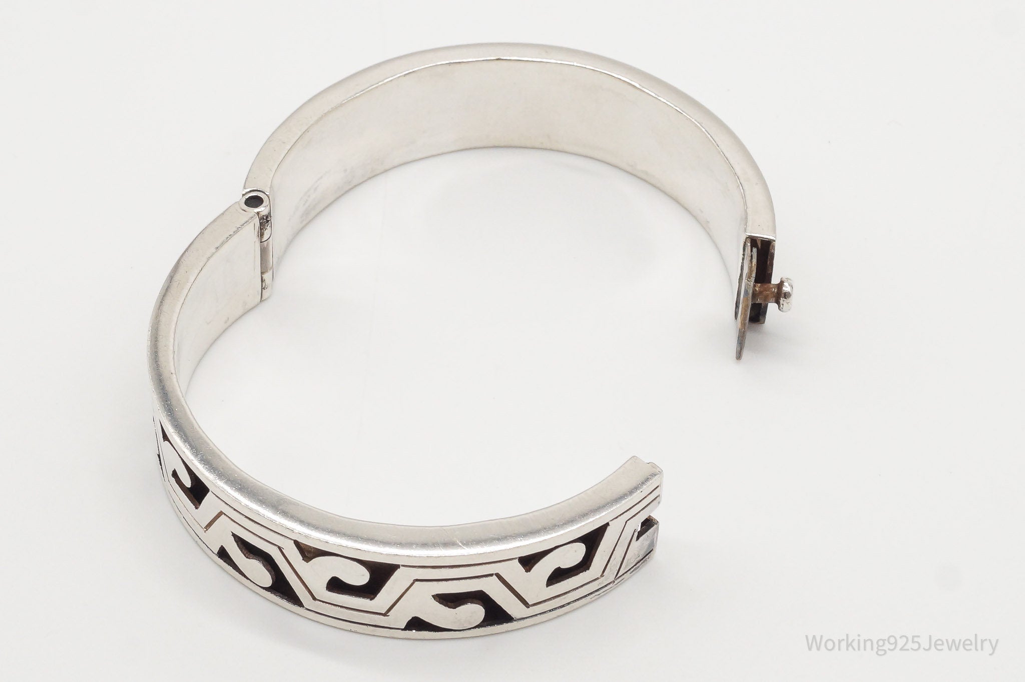 Vintage Taxco Mexico Designer JHP Sterling Silver Bracelet