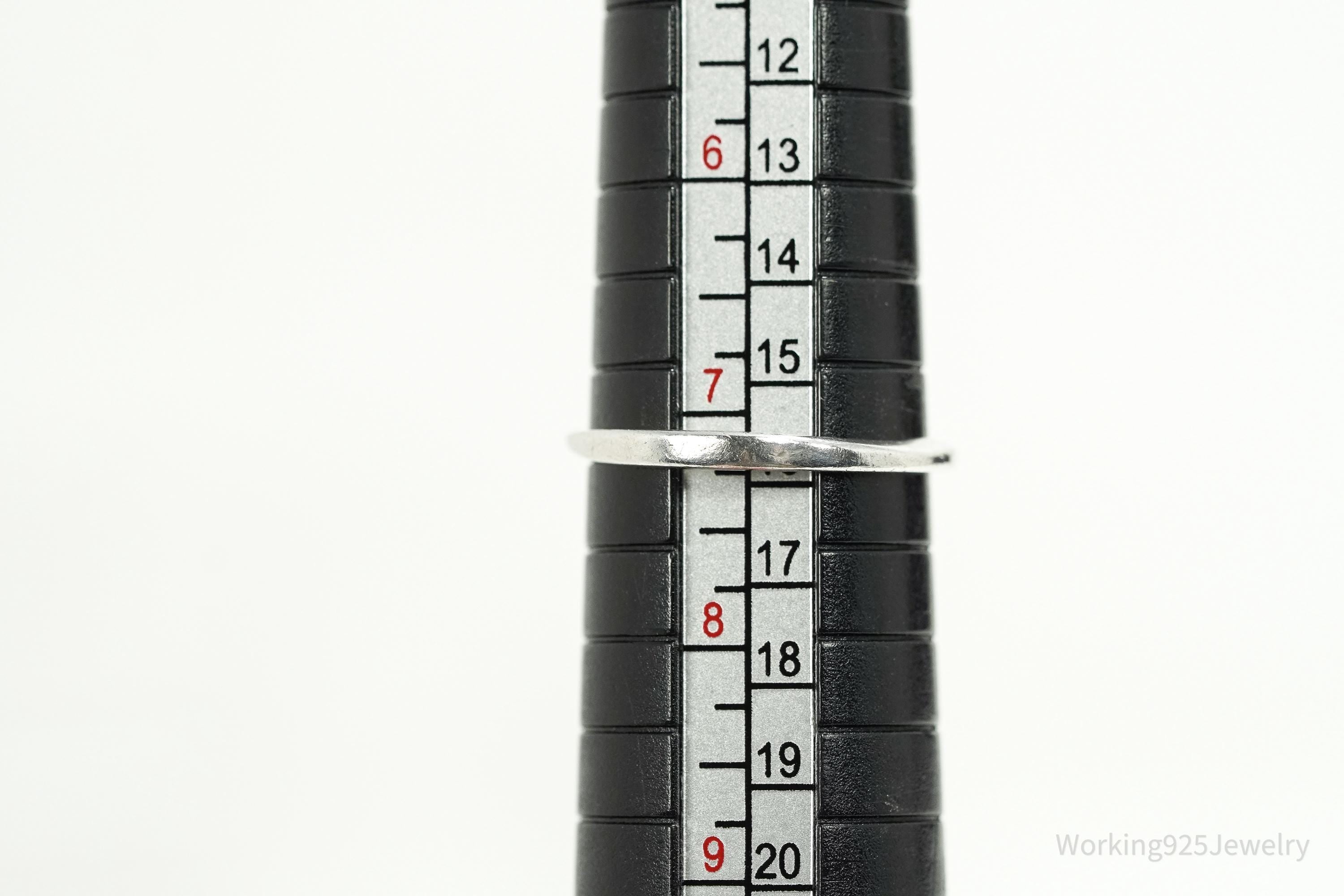 Vintage WMCO Purple Amethyst Sterling Silver Ring - Size 7.25