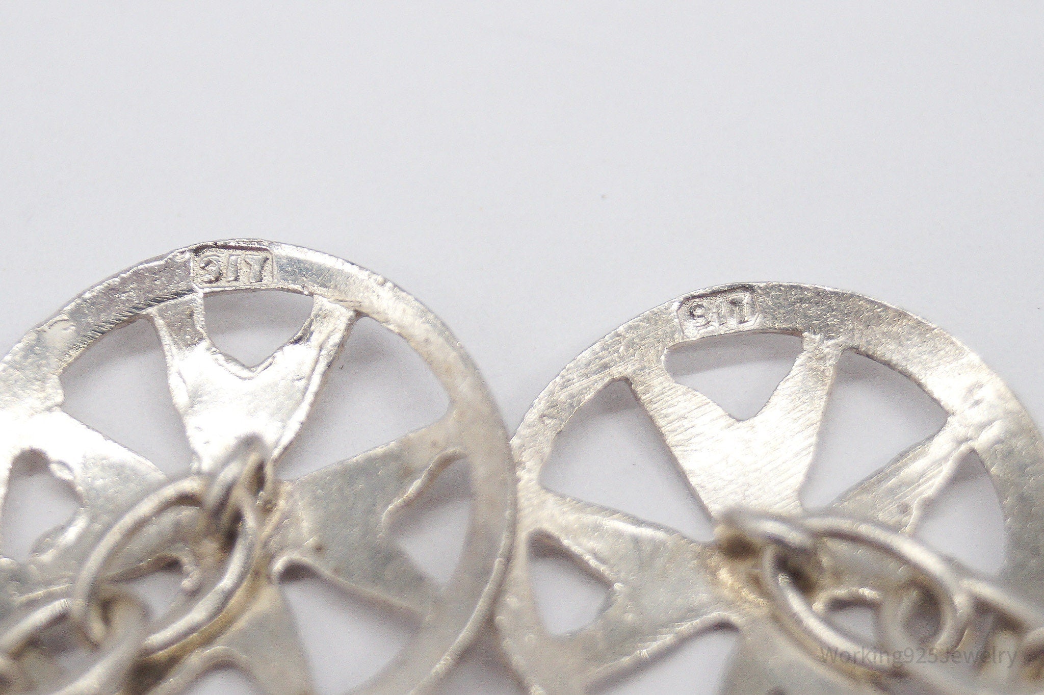 Antique Maltese Cross 917 Silver Cufflinks